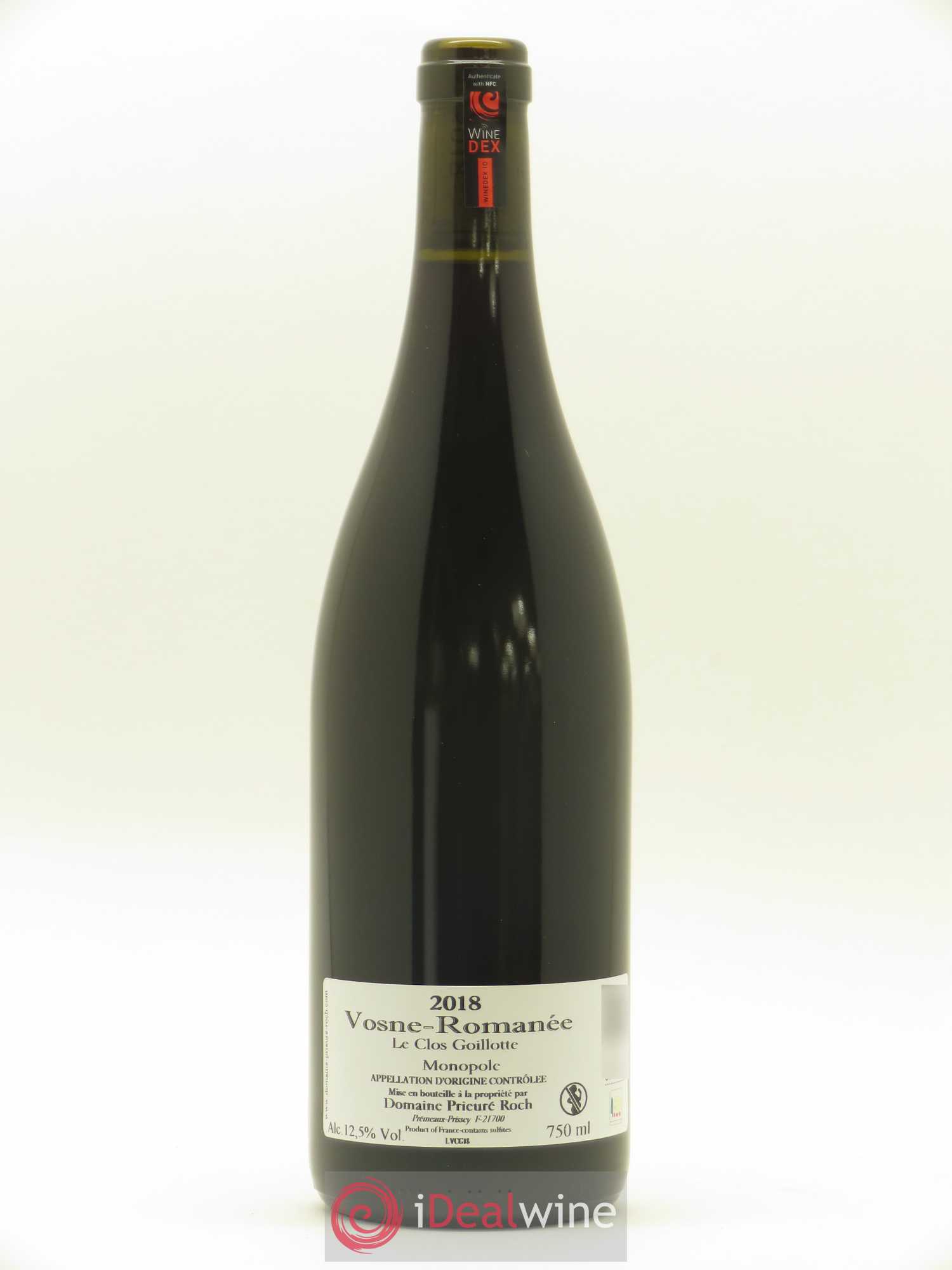 Vosne-Romanée Le Clos Goillotte Prieuré Roch 2018 - Lot de 1 bouteille - 1