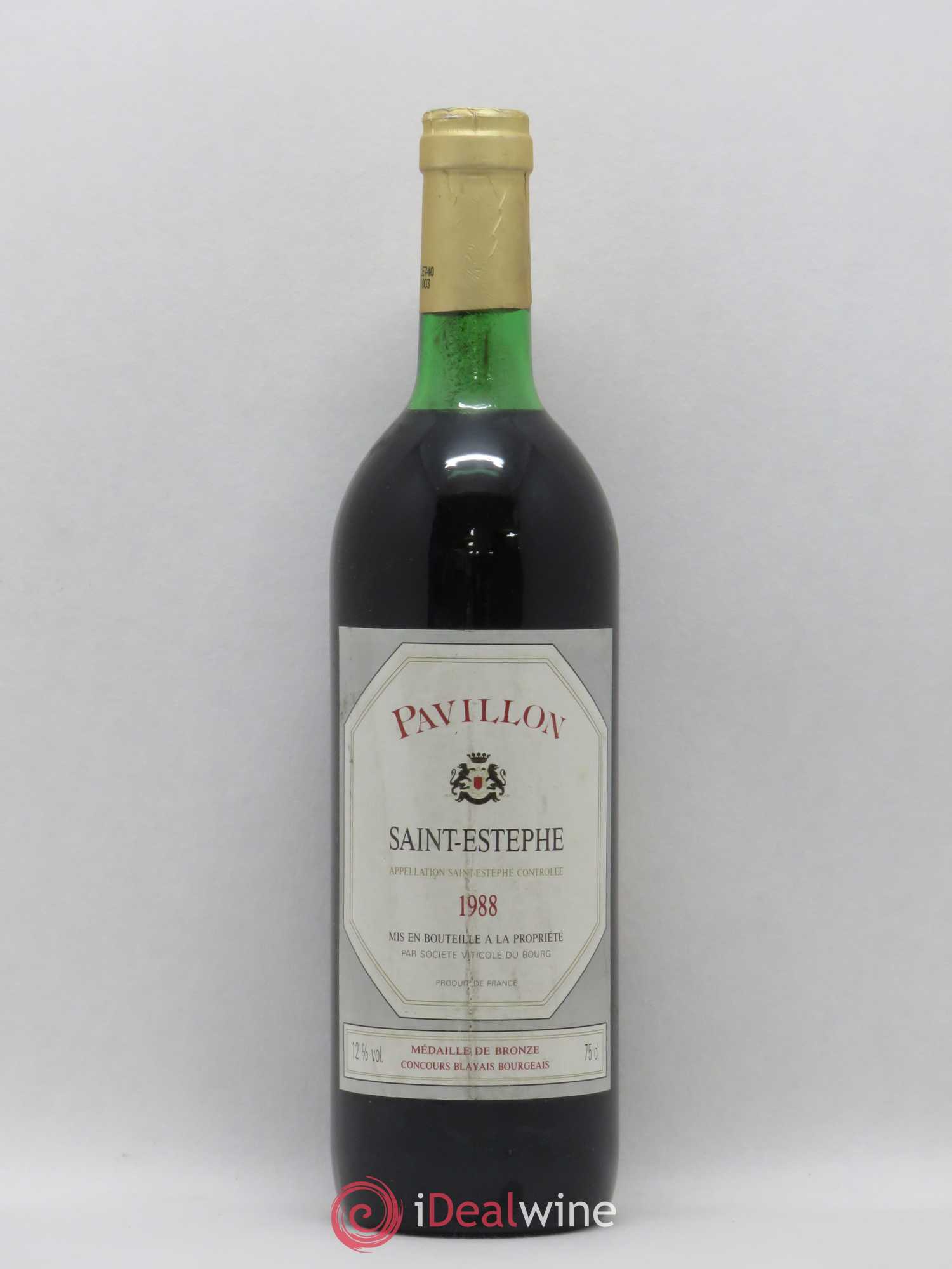 Saint-Estèphe Pavillon 1988 - Lot de 1 bouteille - 0