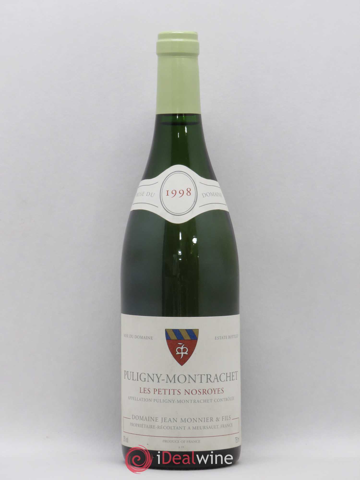 Puligny-Montrachet Les Petits Nosroyes Jean Monnier et Fils 1998 - Posten von 1 Flasche - 0