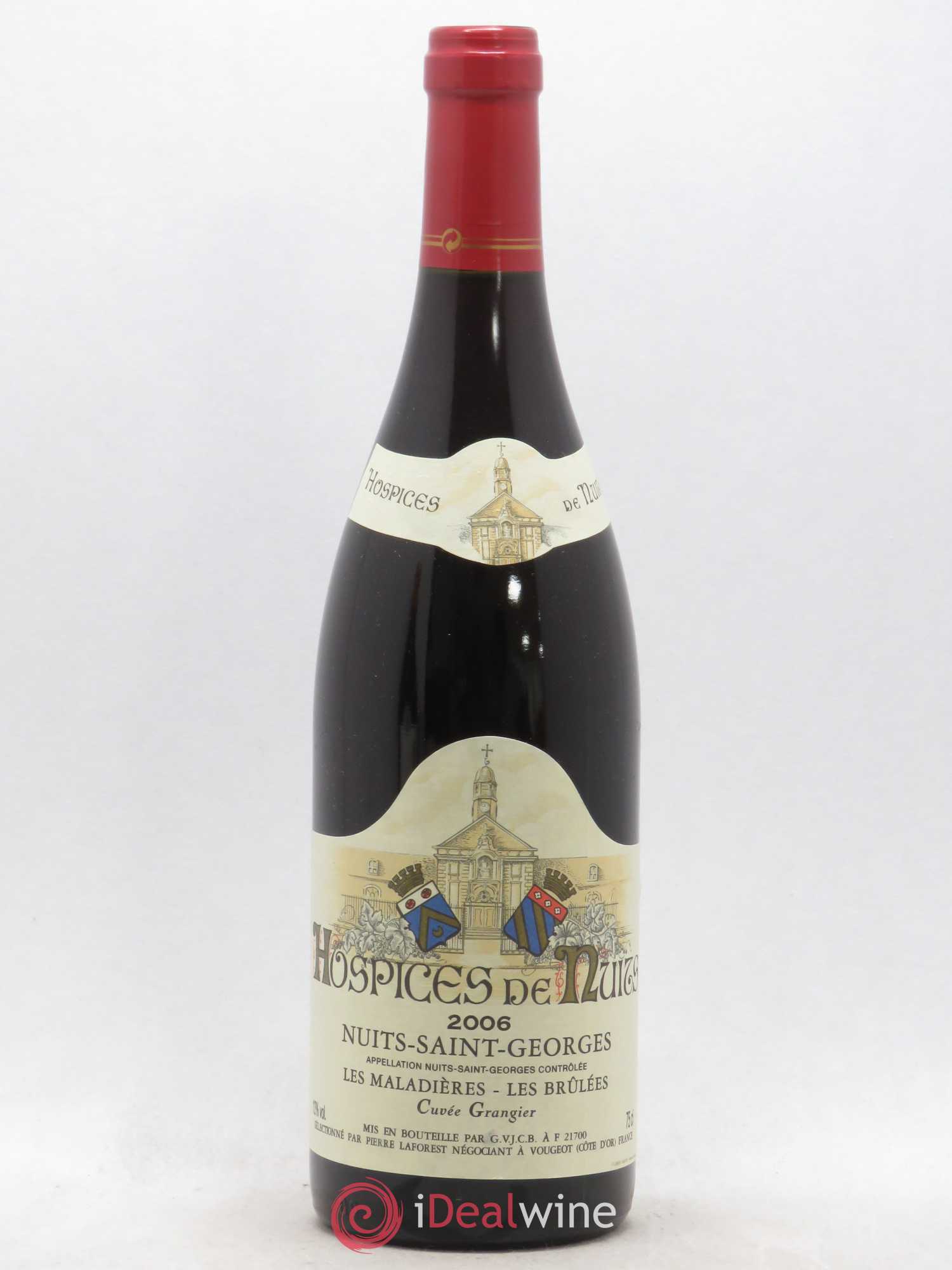 Nuits-Saint-Georges Les Maladieres Les Brulees cuvée Grangier Hospices De Nuits Pierre Laforest 2006 - Posten von 1 Flasche - 0