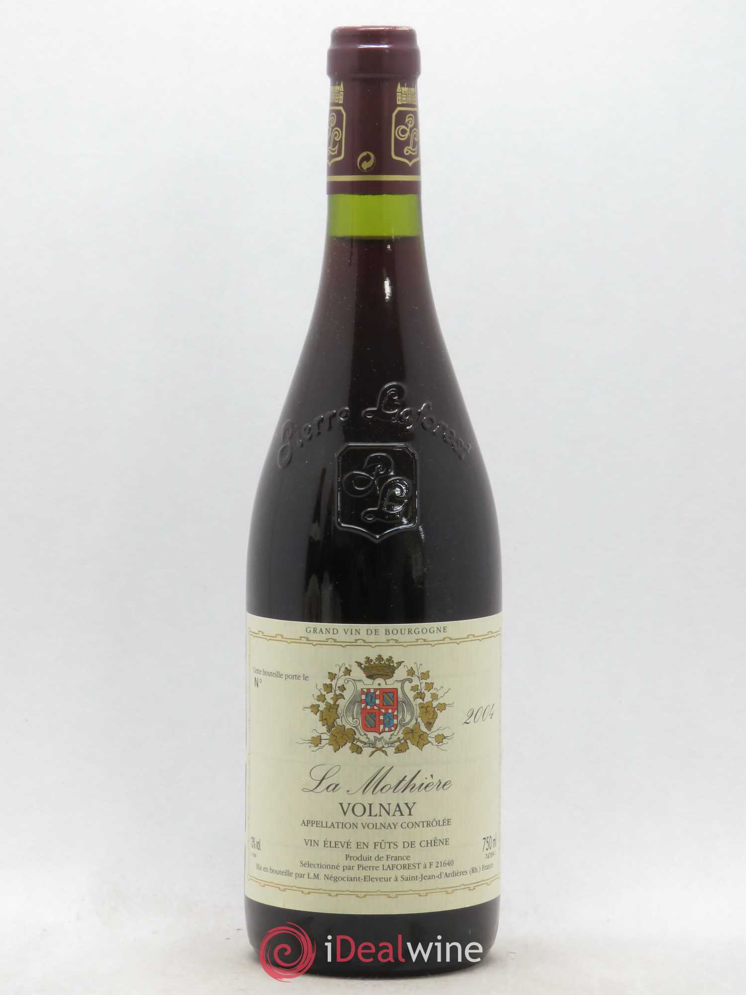 Volnay La Mothière Pierre Laforest 2004 - Posten von 1 Flasche - 0