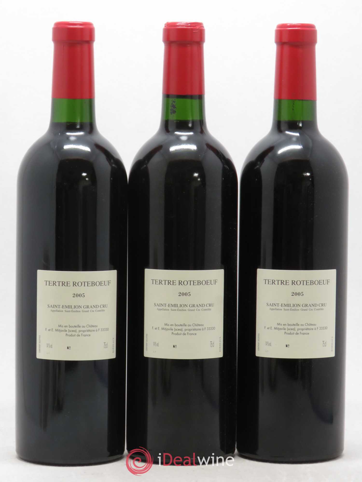 Château Tertre Roteboeuf 2005 - Lot de 3 bouteilles - 1