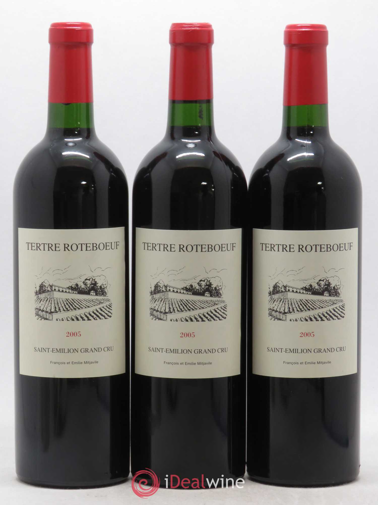 Château Tertre Roteboeuf 2005 - Lot de 3 bouteilles - 0