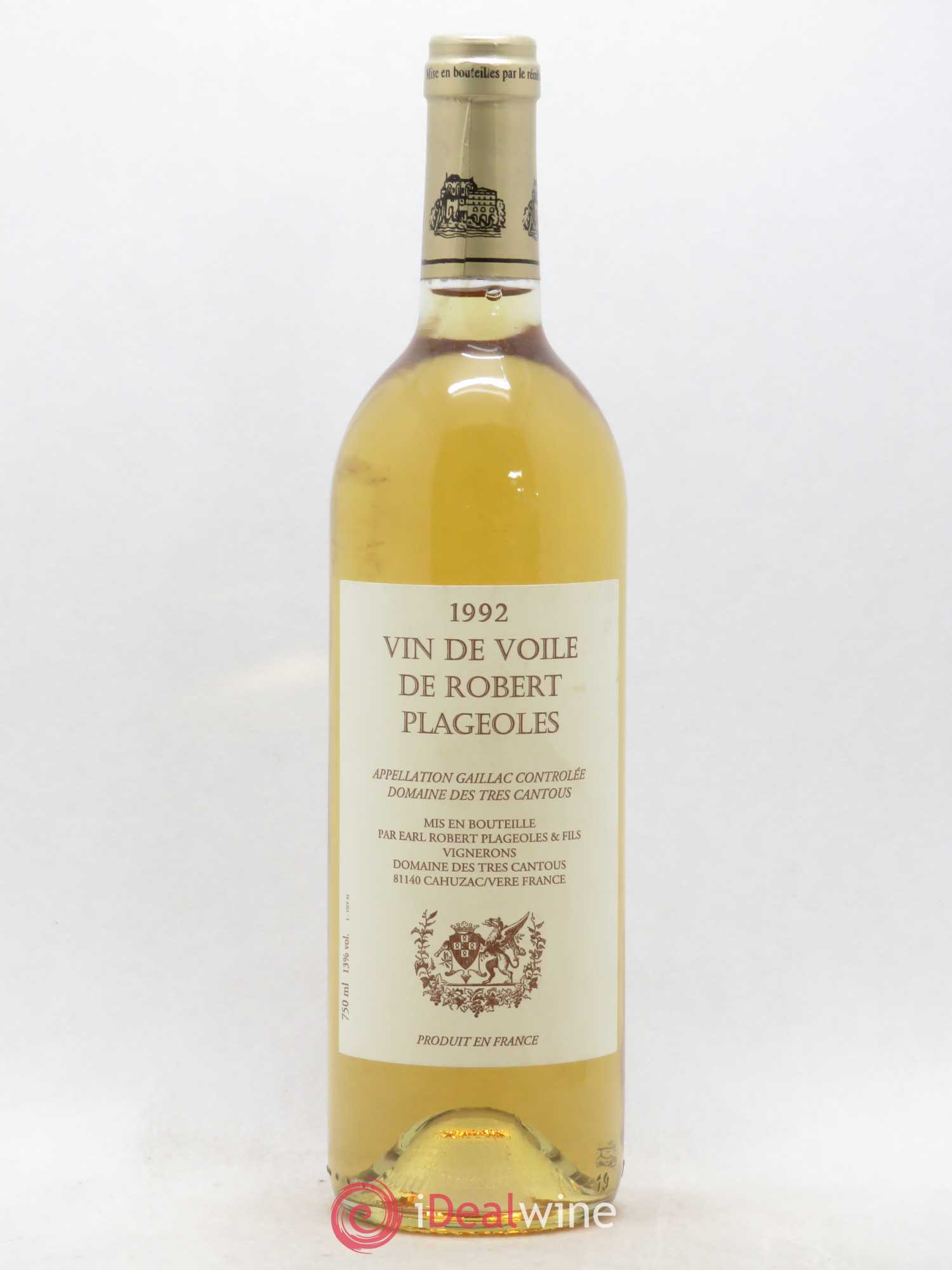 Gaillac Vin de Voile Robert Plageoles 1992 - Posten von 1 Flasche - 0