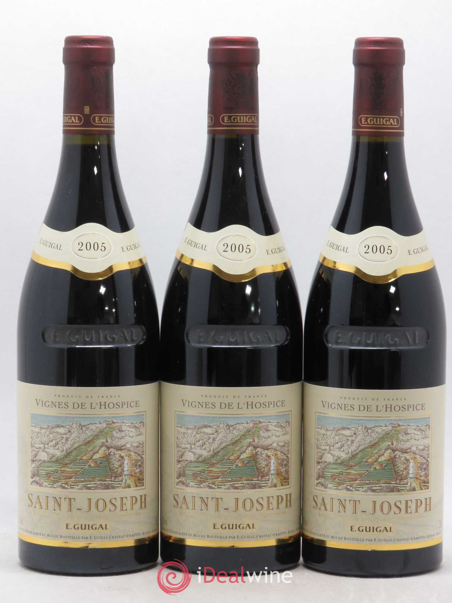 Saint-Joseph Vignes de l'Hospice Guigal 2005 - Lot de 3 bouteilles - 0