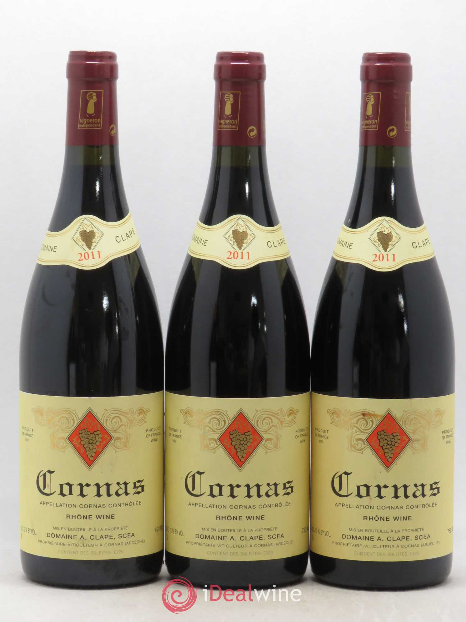 Cornas Auguste Clape 2011 - Lot de 3 bouteilles - 0
