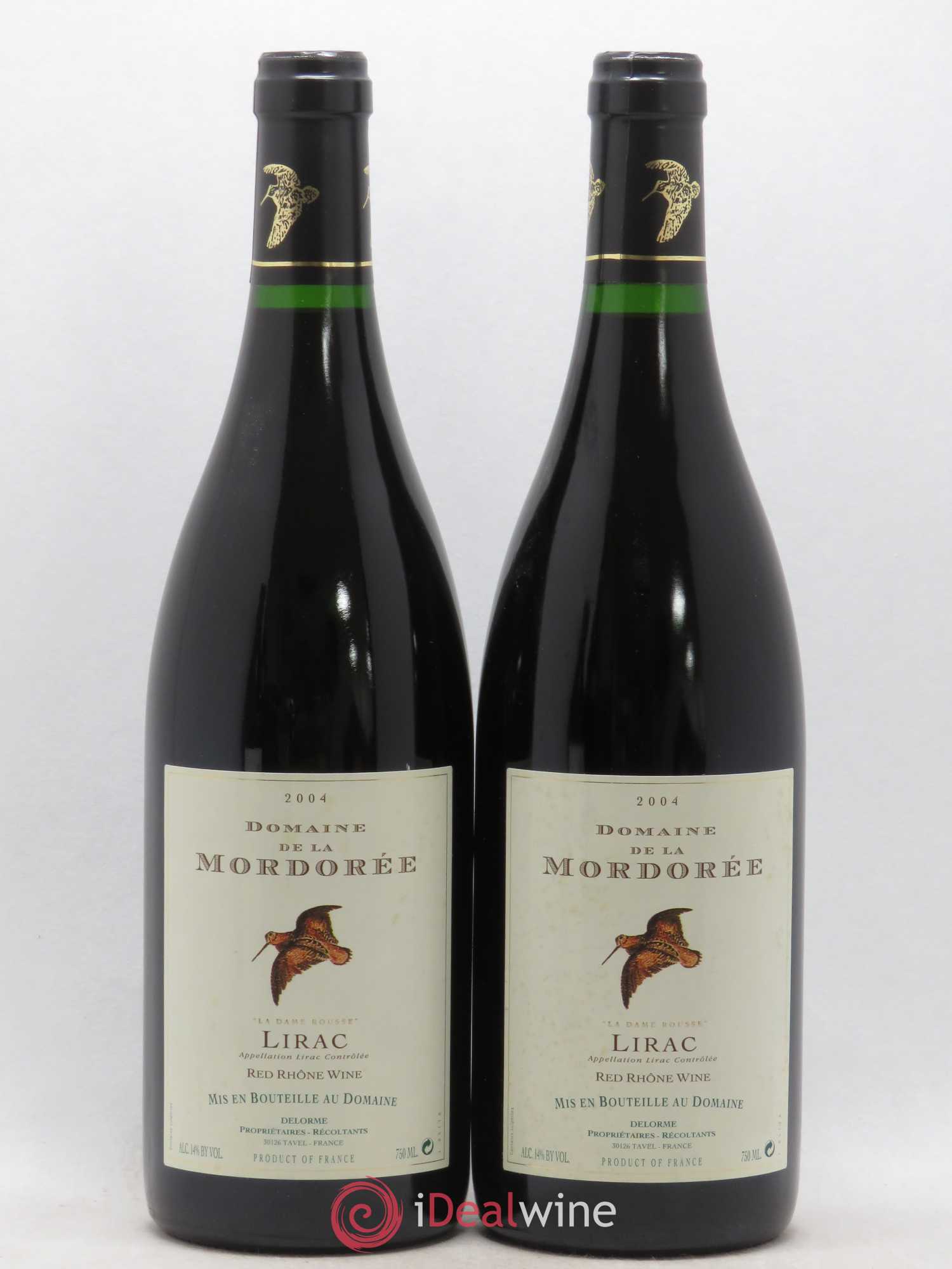 Lirac La Dame Rousse La Mordorée (Domaine de) 2004 - Lot de 2 bouteilles - 0