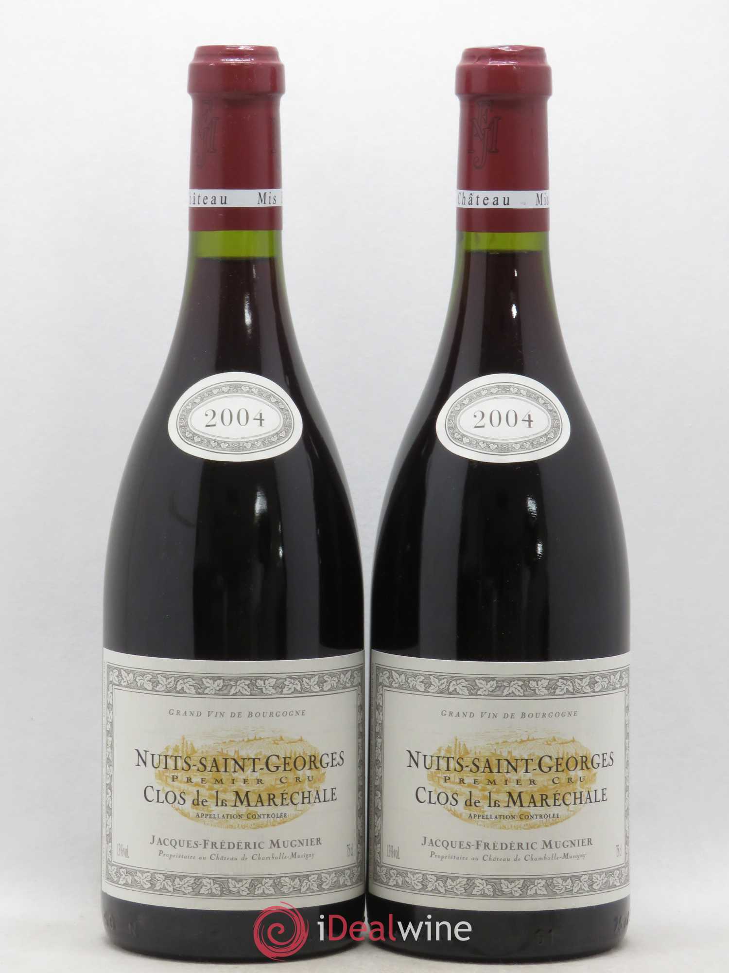 Nuits-Saint-Georges 1er Cru Clos de La Maréchale Jacques-Frédéric Mugnier 2004 - Lot de 2 bouteilles - 0