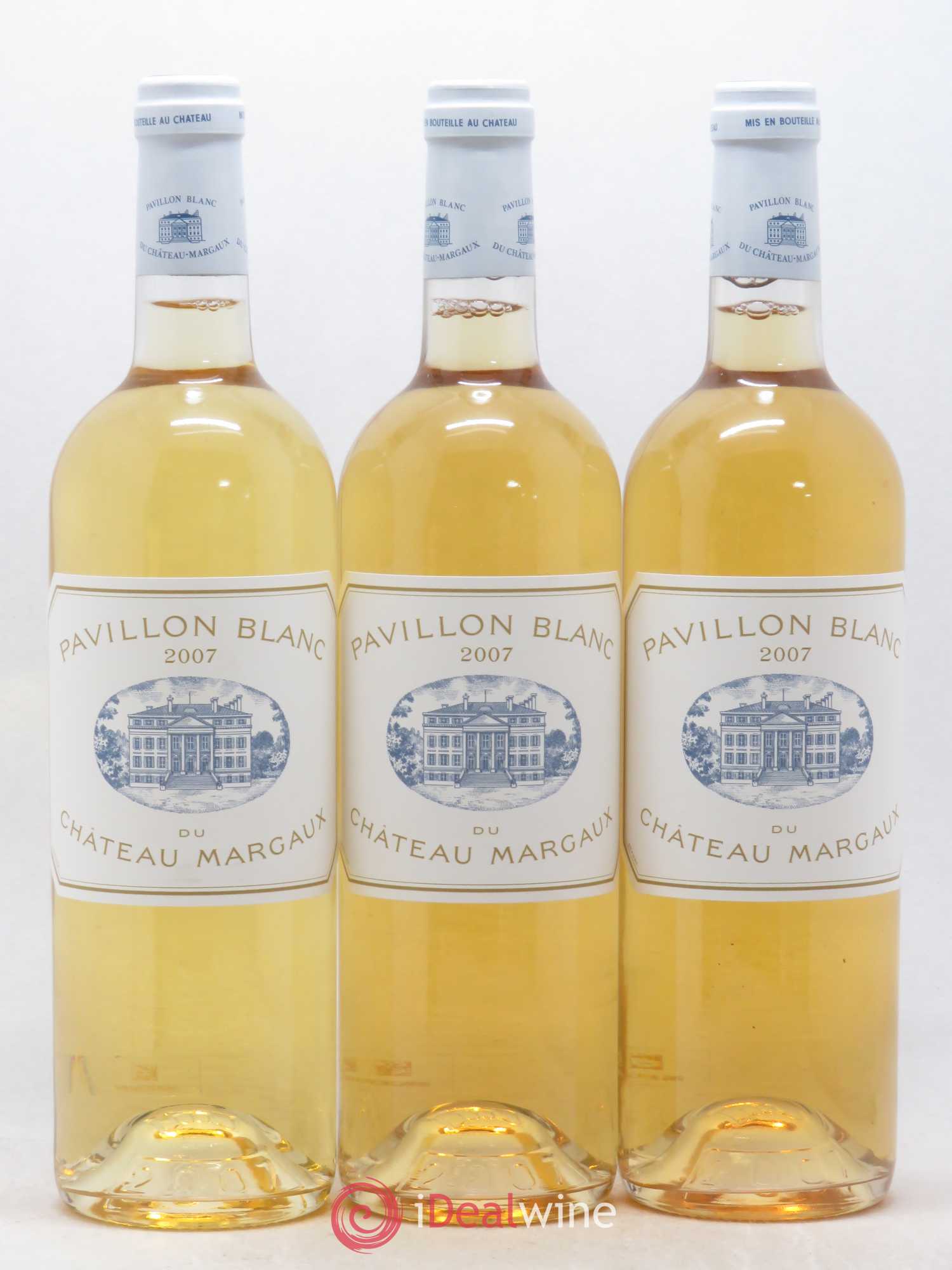 Pavillon Blanc du Château Margaux 2007 - Lot de 3 bouteilles - 0