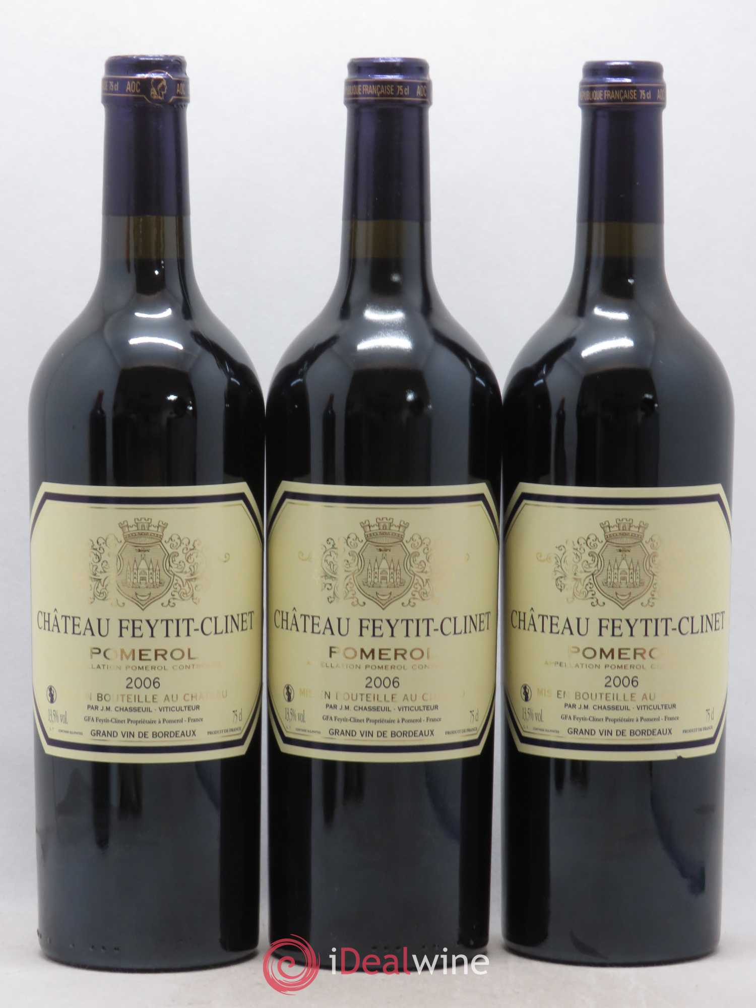Château Feytit-Clinet 2006 - Lot de 3 bouteilles - 0