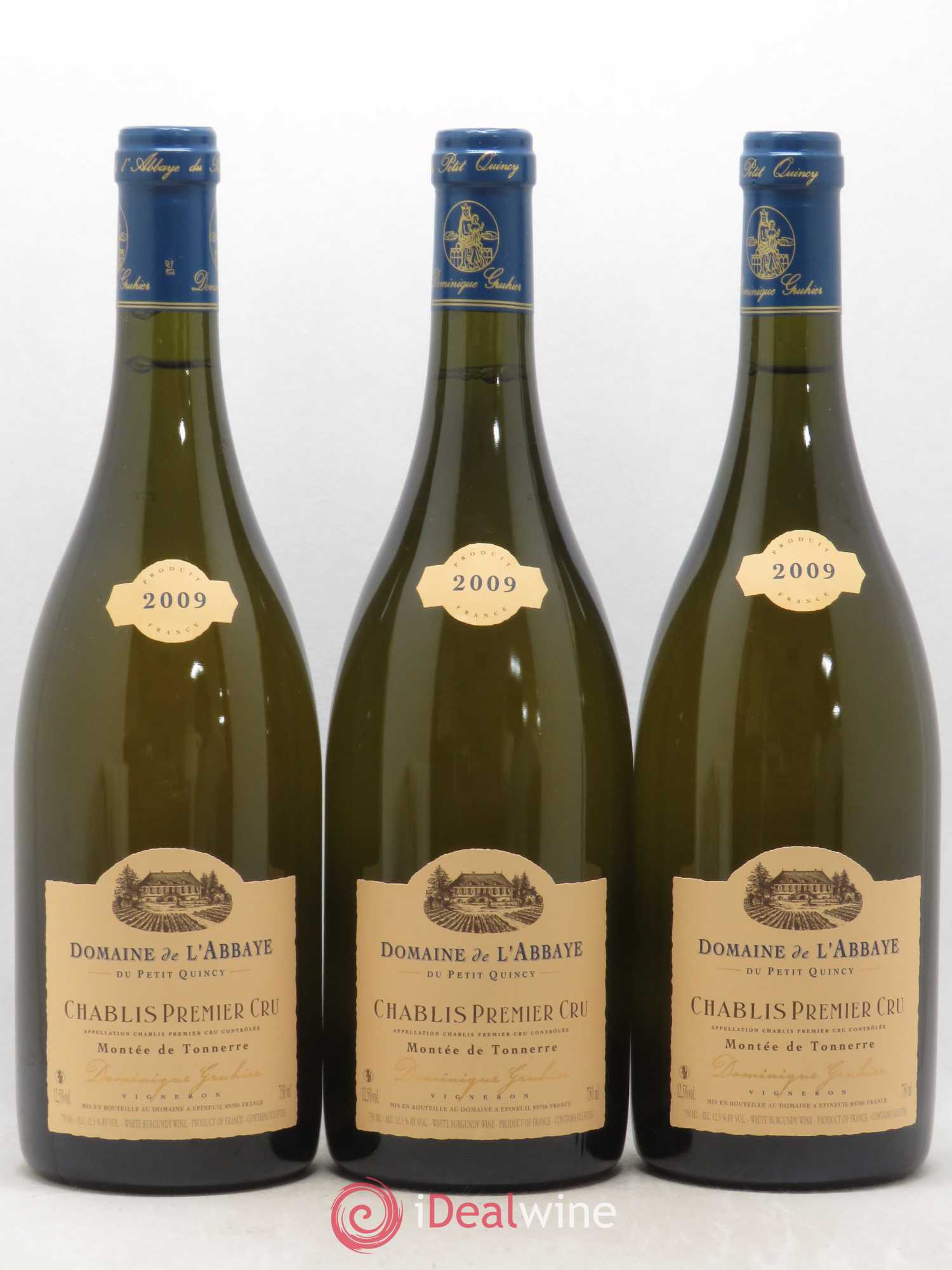 Chablis 1er Cru Montee de Tonnerre Domaine de L'Abbaye 2009 - Lot de 3 bouteilles - 0