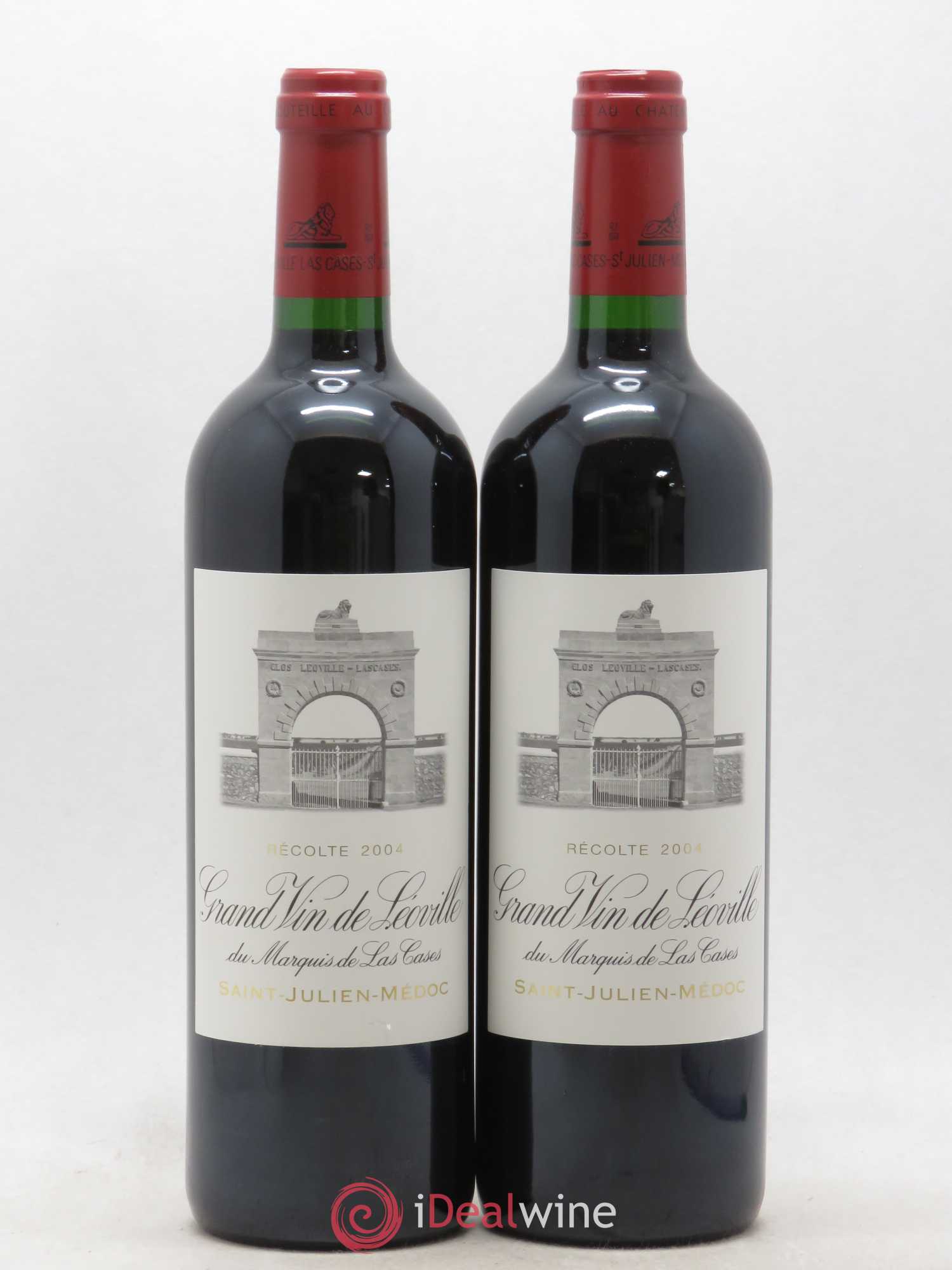 Château Léoville Las Cases 2ème Grand Cru Classé 2004 - Lot de 2 bouteilles - 0