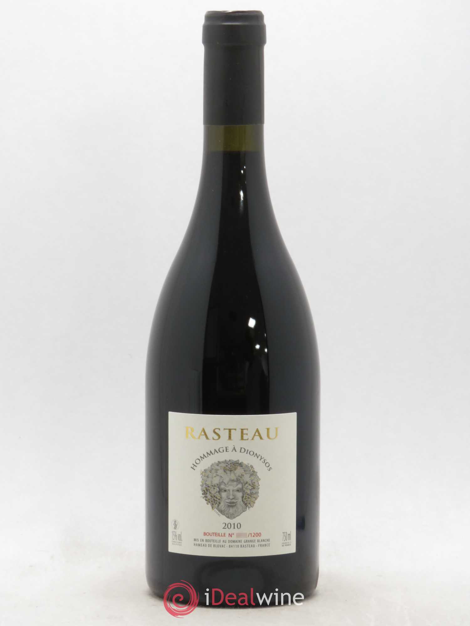 Rasteau Hommage à Dionysos Grange Blanche 2010 - Lotto di 1 bottiglia - 0
