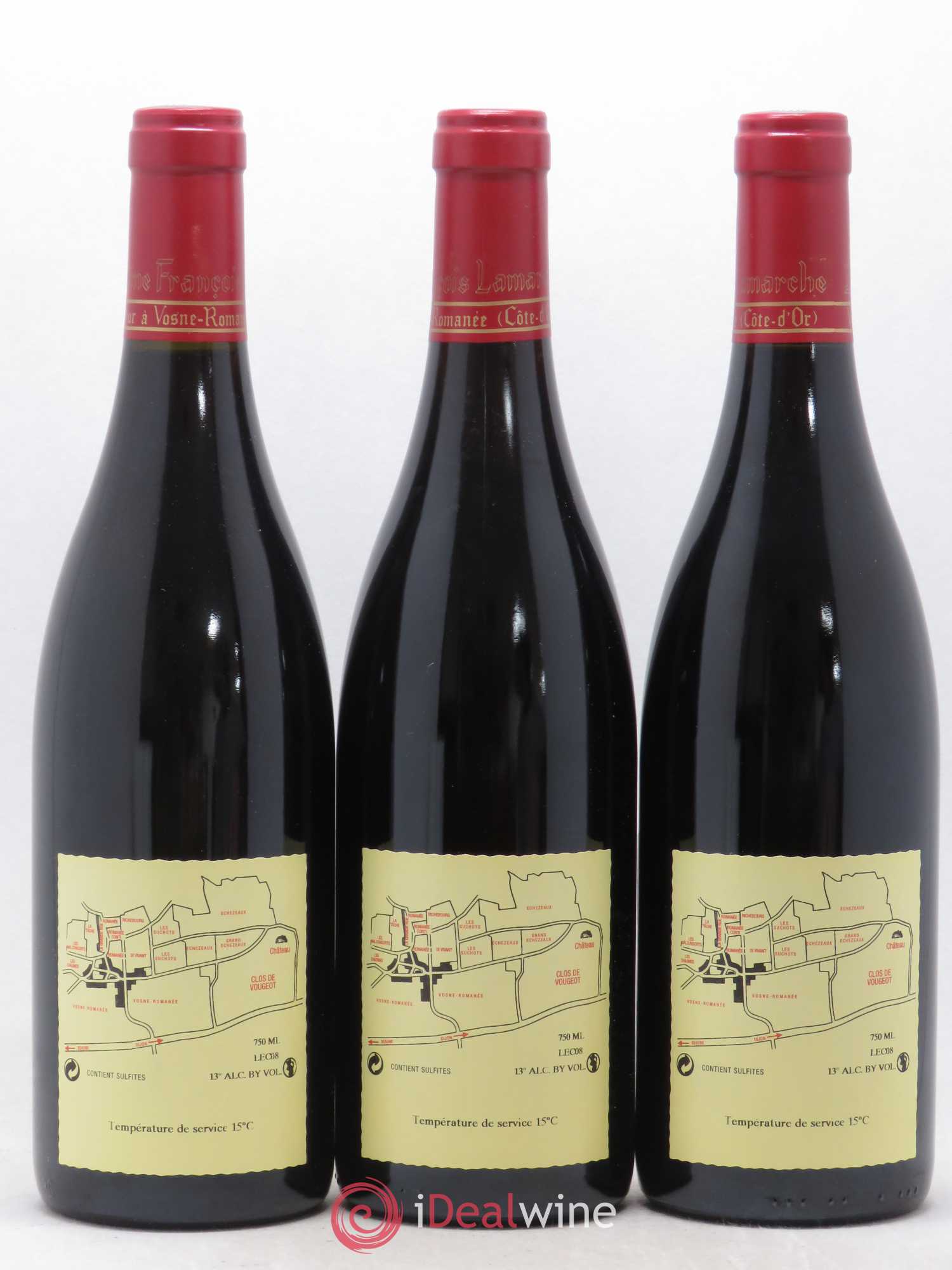 Echezeaux Grand Cru Lamarche (Domaine) 2008 - Lot de 3 bouteilles - 1
