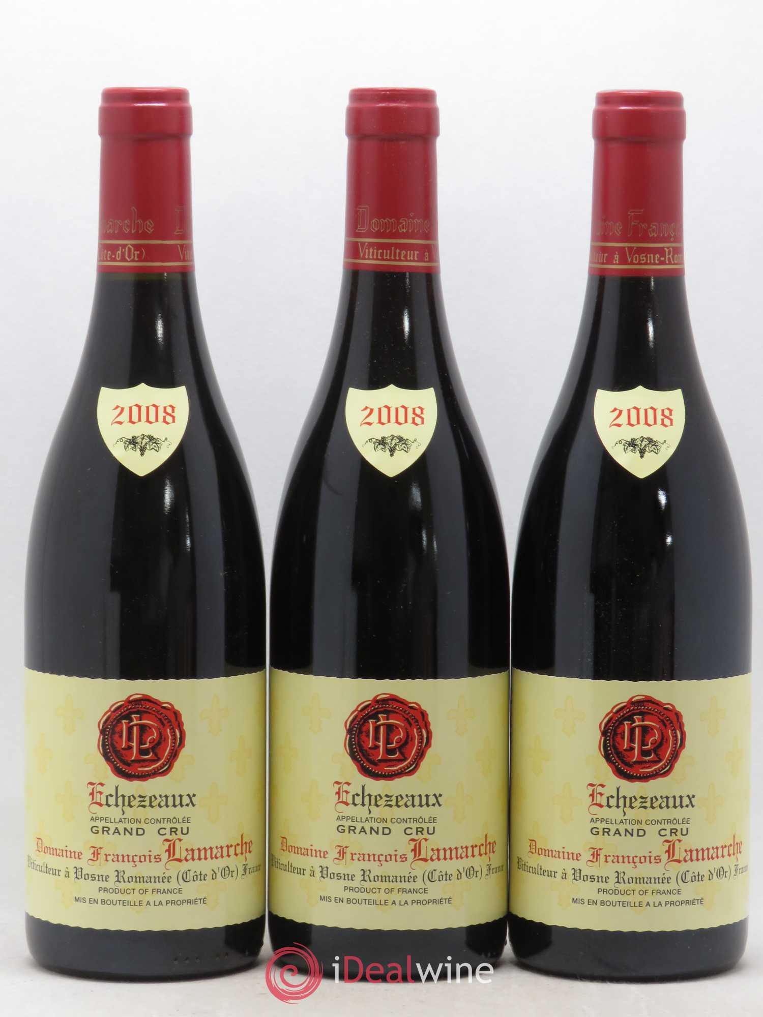 Echezeaux Grand Cru Lamarche (Domaine) 2008 - Lot de 3 bouteilles - 0