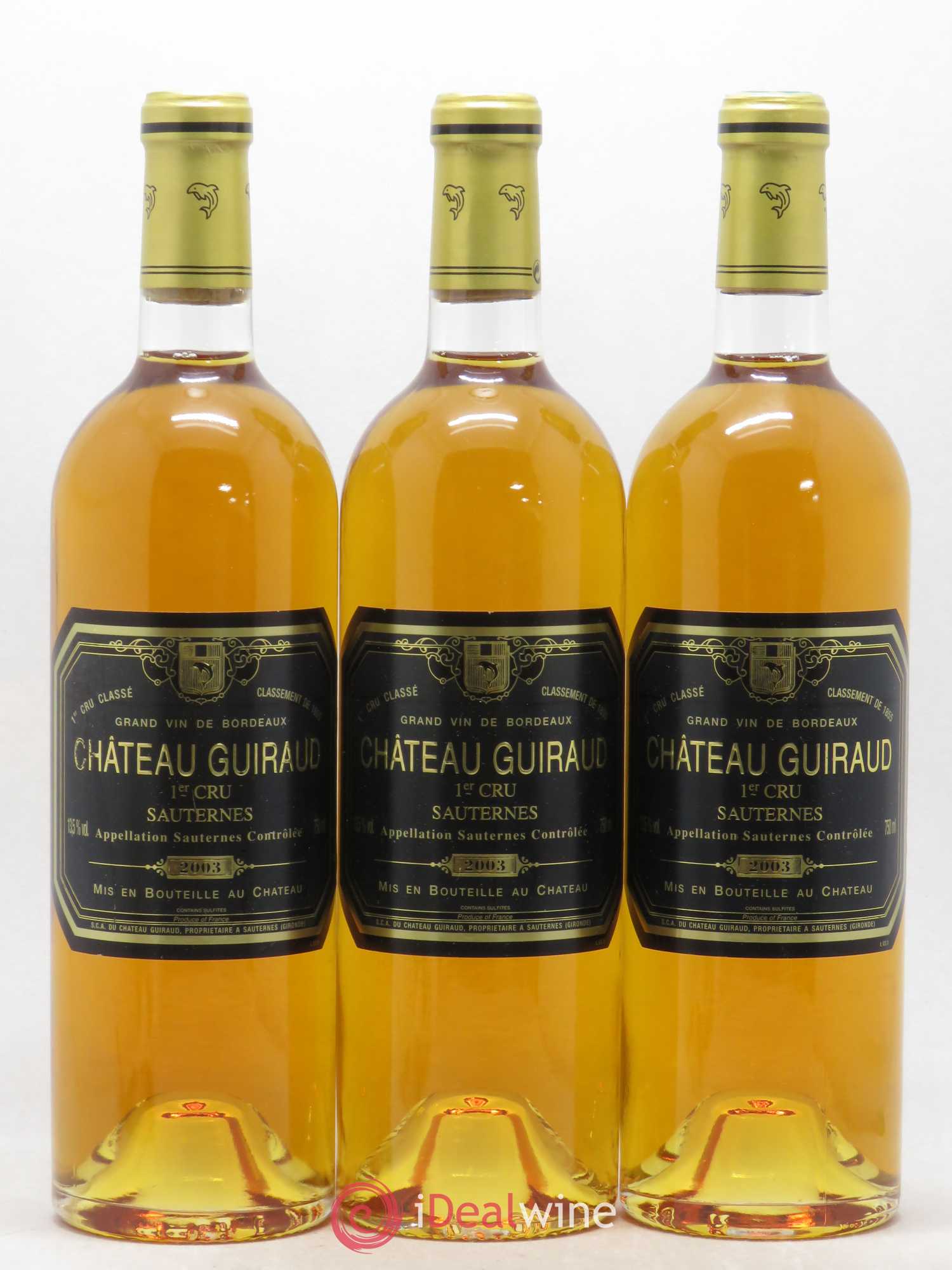 Château Guiraud 1er Grand Cru Classé 2003 - Lotto di 3 bottiglie - 0