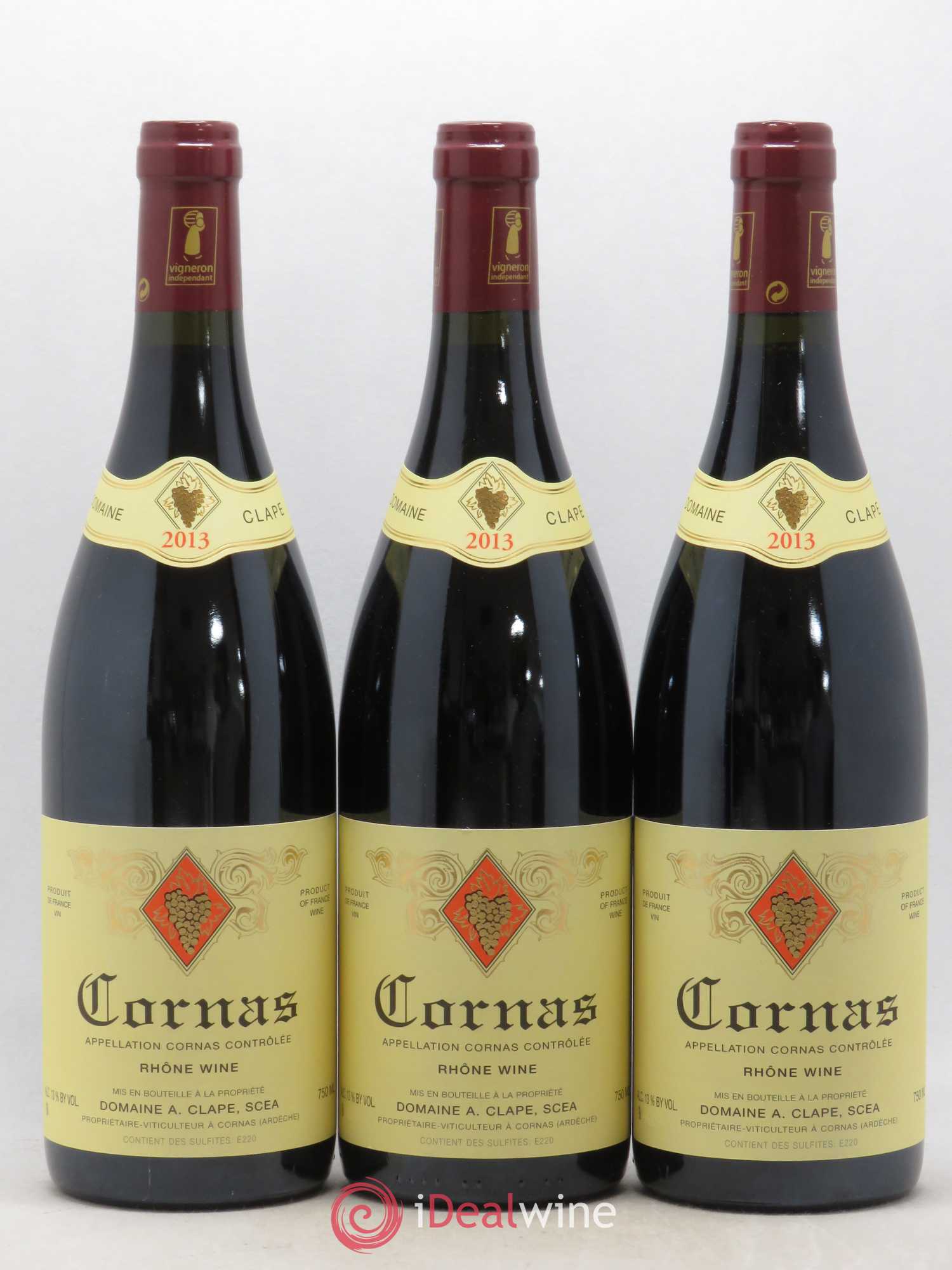 Cornas Auguste Clape 2013 - Lot de 3 bouteilles - 0