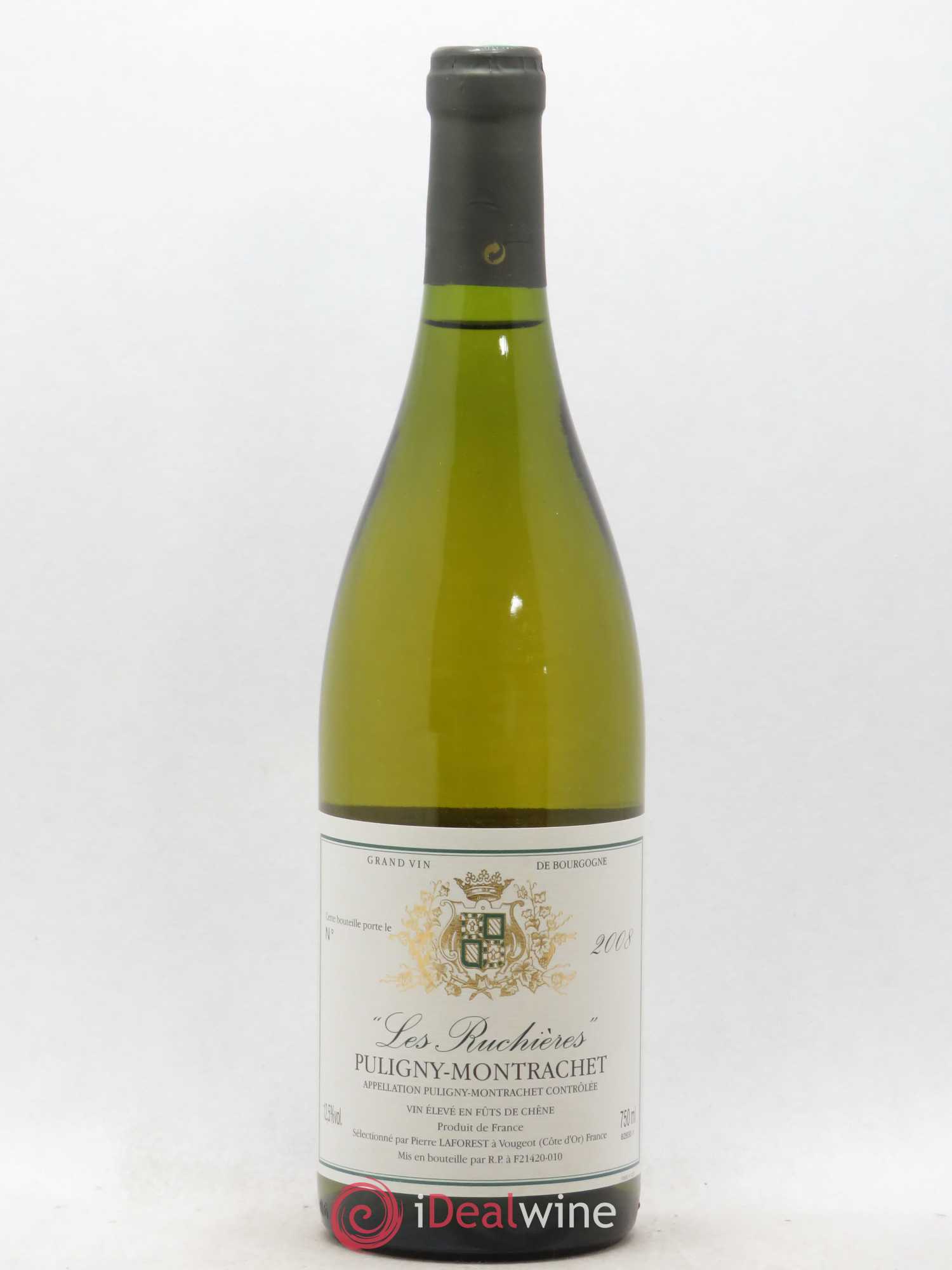 Puligny-Montrachet Les Ruchieres Pierre Laforest 2008 - Posten von 1 Flasche - 0