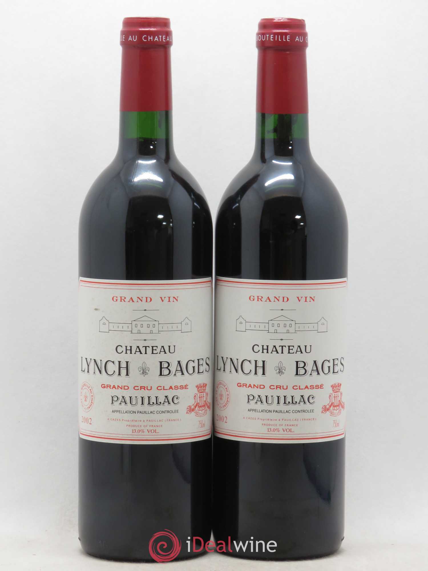 Château Lynch Bages 5ème Grand Cru Classé 2002 - Lot de 2 bouteilles - 0