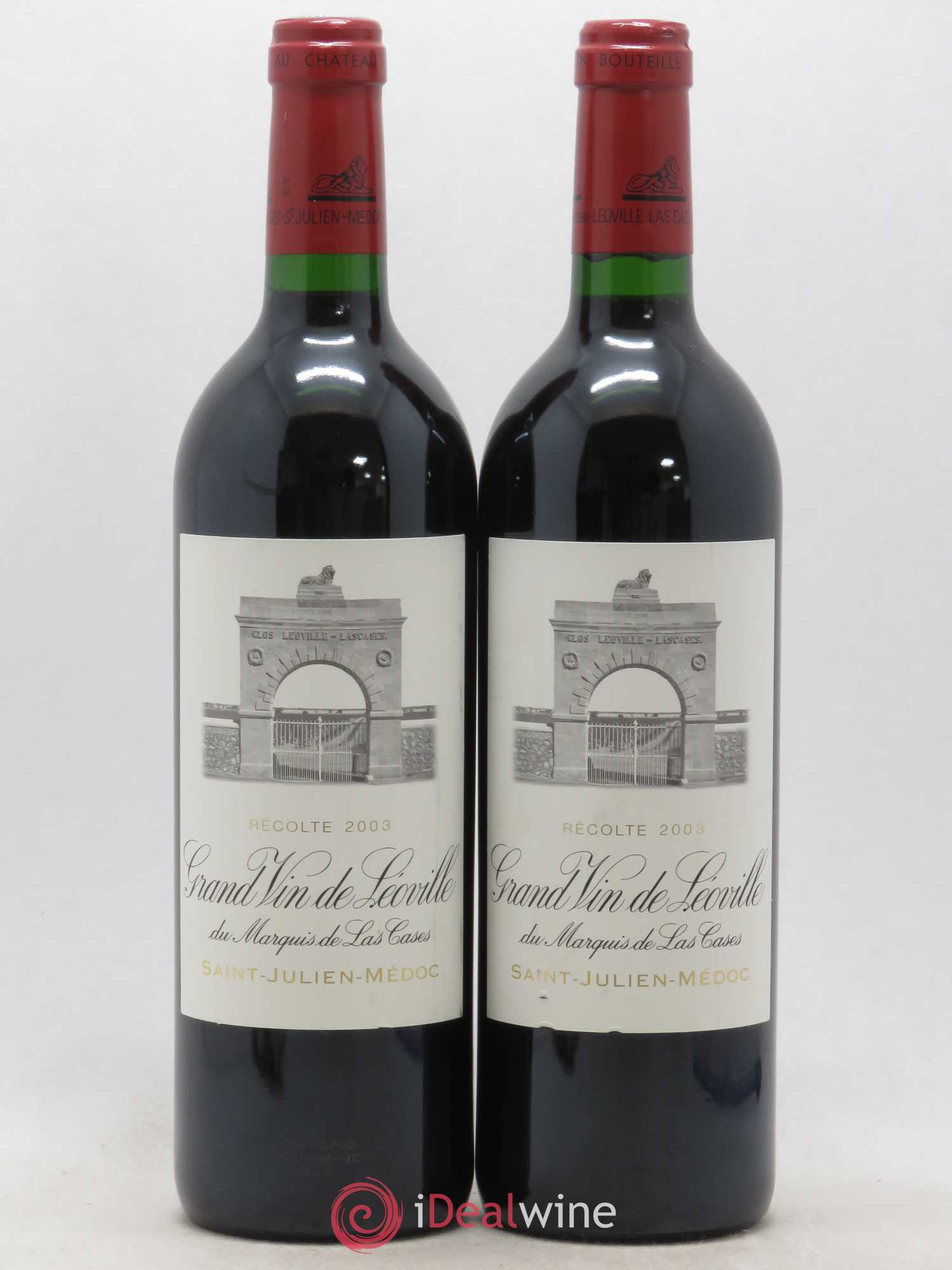 Château Léoville Las Cases 2ème Grand Cru Classé 2003 - Lot de 2 bouteilles - 0