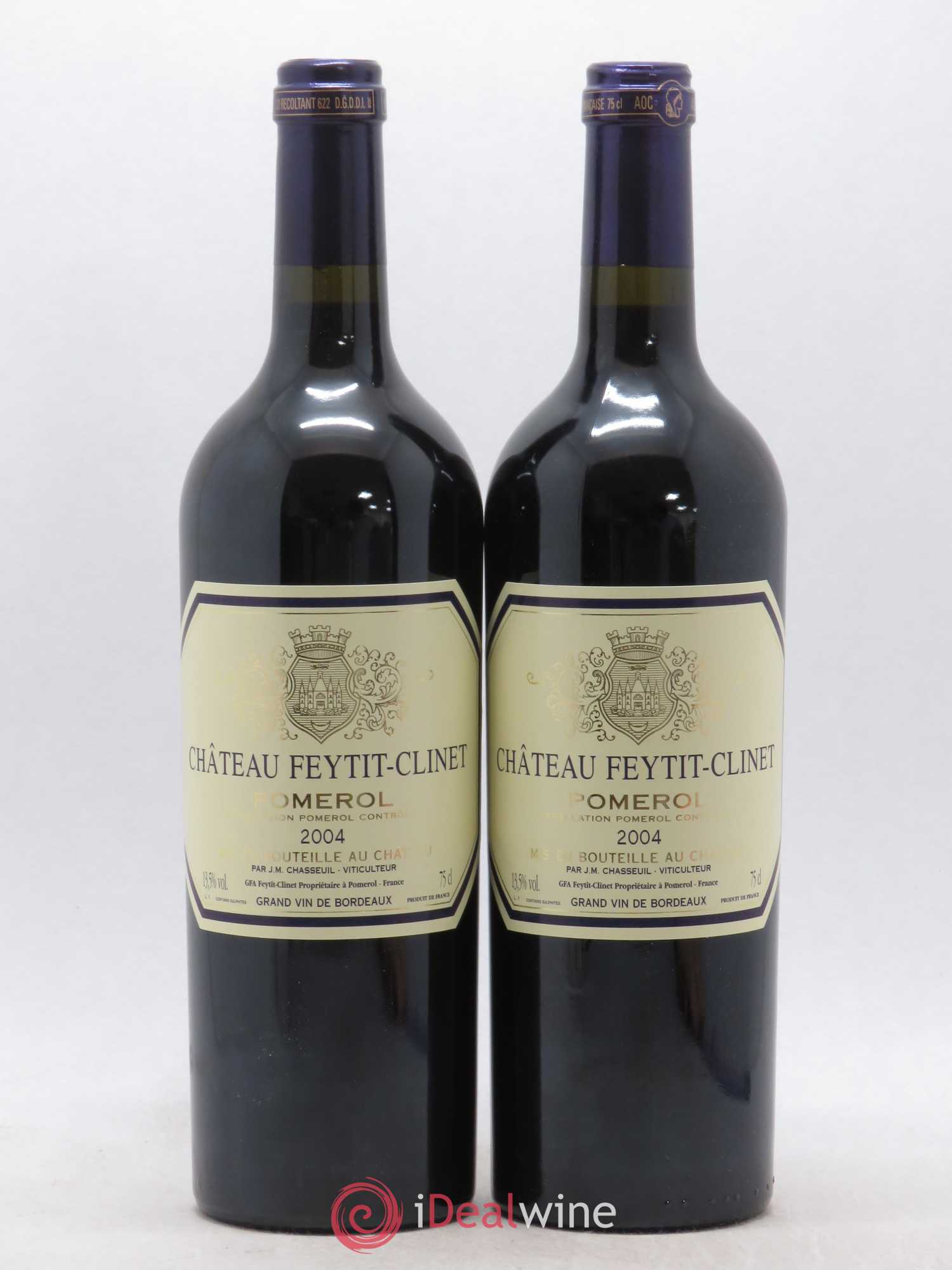 Château Feytit-Clinet 2004 - Lot de 2 bouteilles - 0