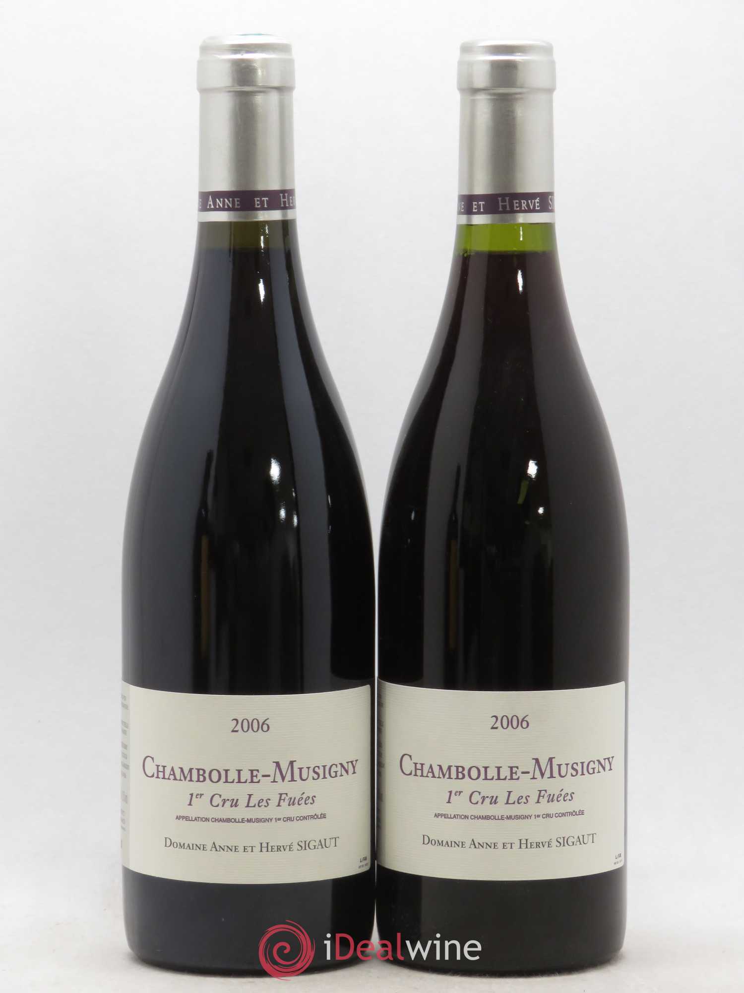 Chambolle-Musigny 1er Cru Les Fuées Hervé Sigaut 2006 - Posten von 2 Flaschen - 0