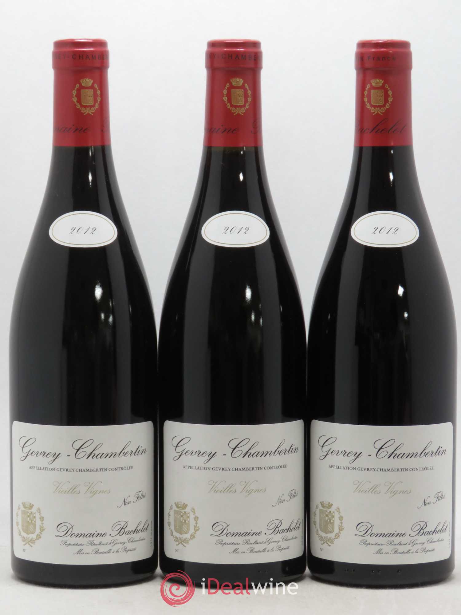 Gevrey-Chambertin Vieilles Vignes Denis Bachelet (Domaine) 2012 - Lot de 3 bouteilles - 0