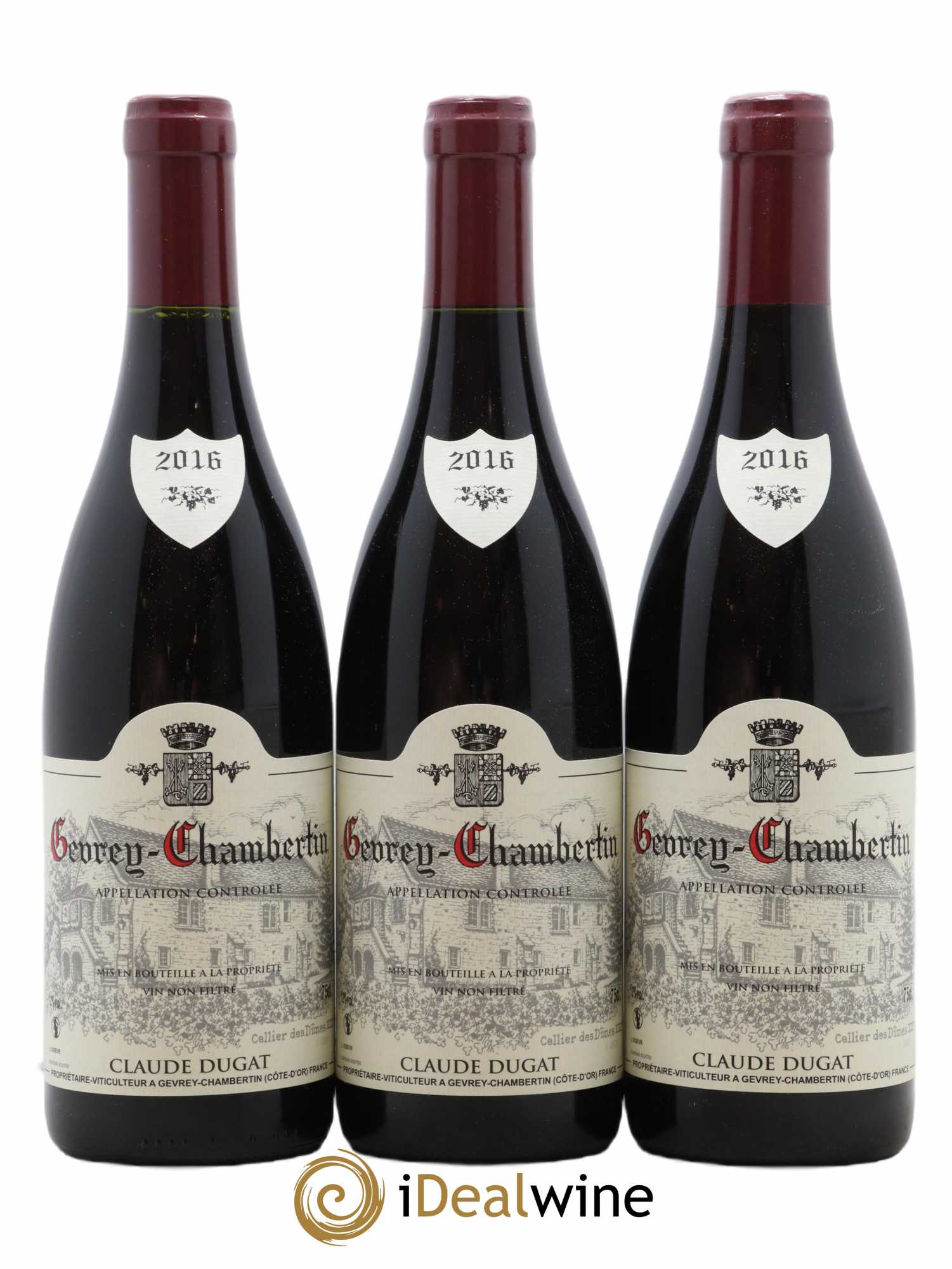 Gevrey-Chambertin Claude Dugat 2016 - Lot de 3 bouteilles - 0