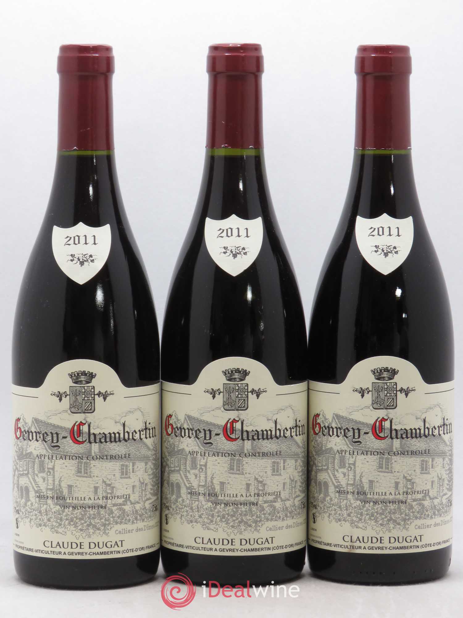 Gevrey-Chambertin Claude Dugat 2011 - Lot de 3 bouteilles - 0