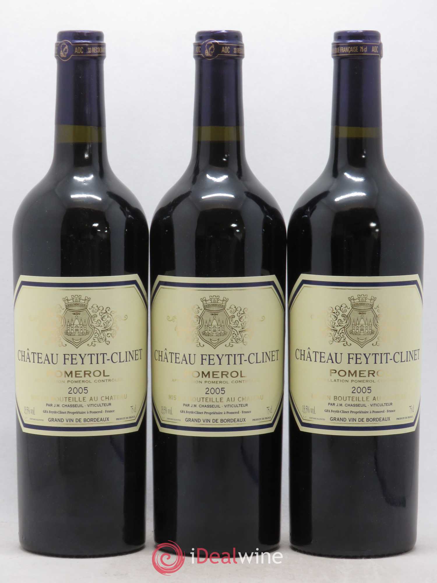 Château Feytit-Clinet 2005 - Lot de 3 bouteilles - 0