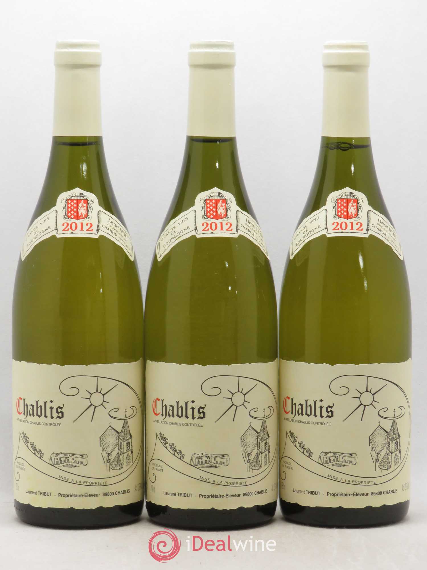 Chablis Laurent Tribut 2012 - Posten von 3 Flaschen - 0