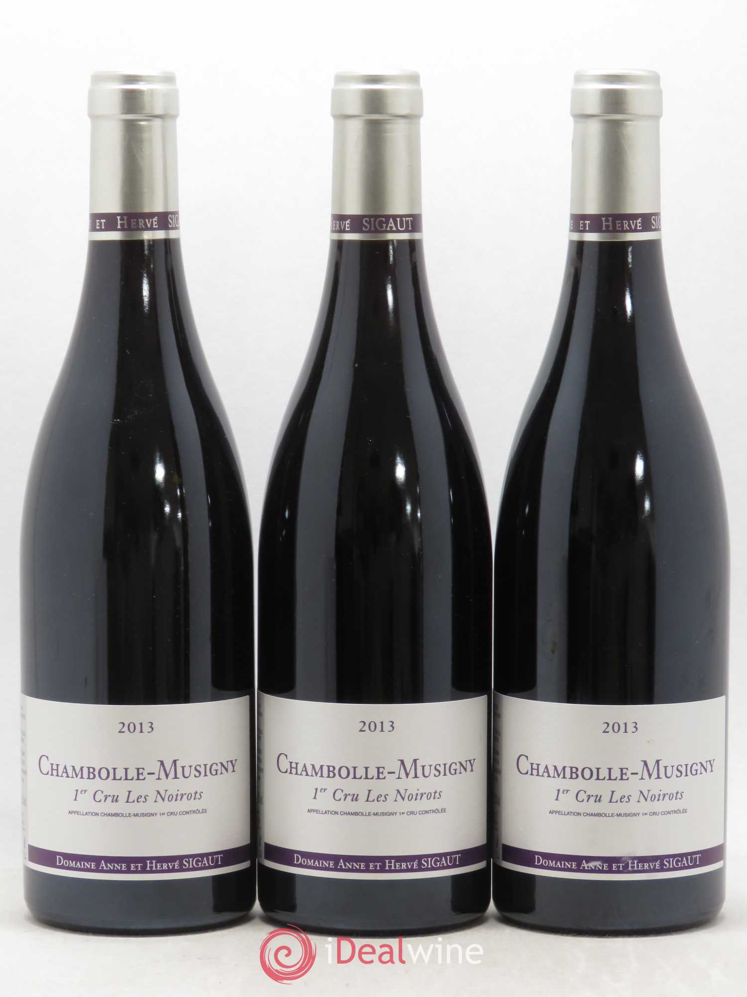 Chambolle-Musigny 1er Cru Les Noirots Hervé Sigaut 2013 - Posten von 3 Flaschen - 0
