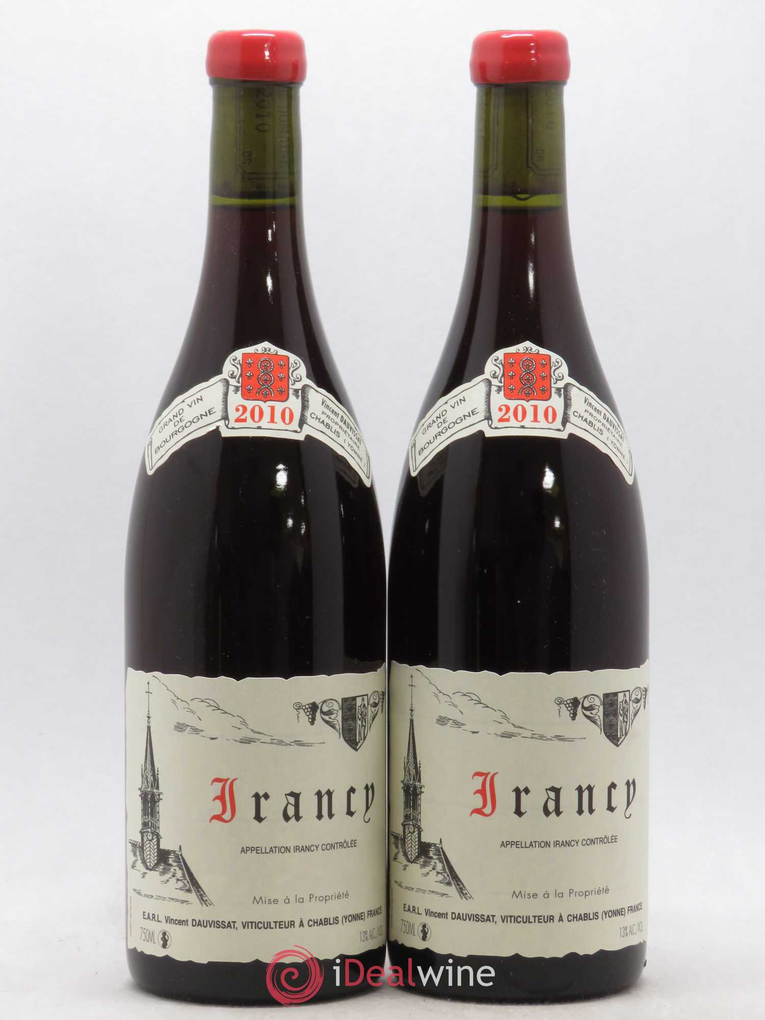 Irancy Vincent Dauvissat (Domaine) 2010 - Lot de 2 bouteilles - 0