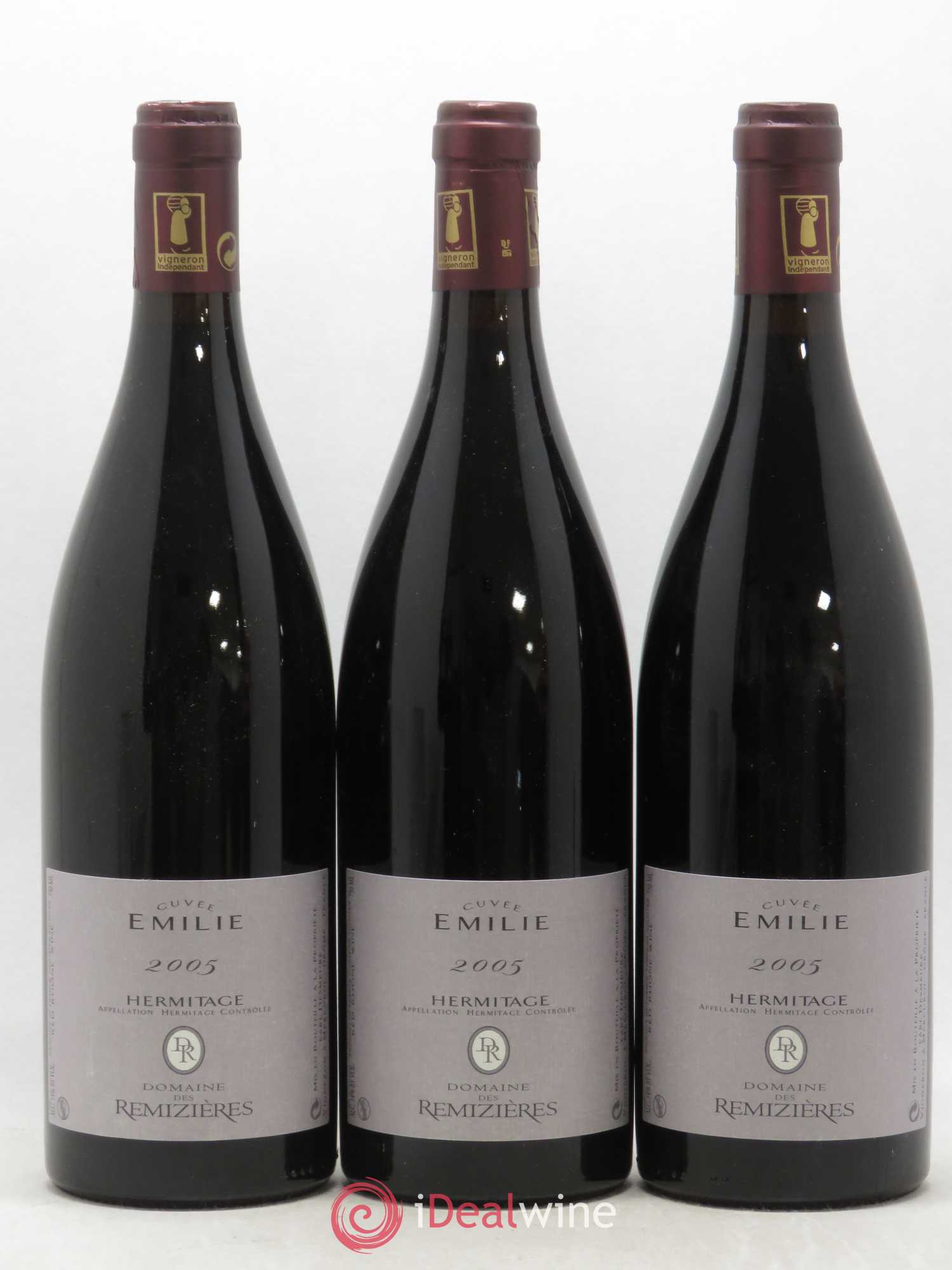 Hermitage Cuvée Emilie Rémizières (Domaine des) 2005 - Lot de 3 bouteilles - 0