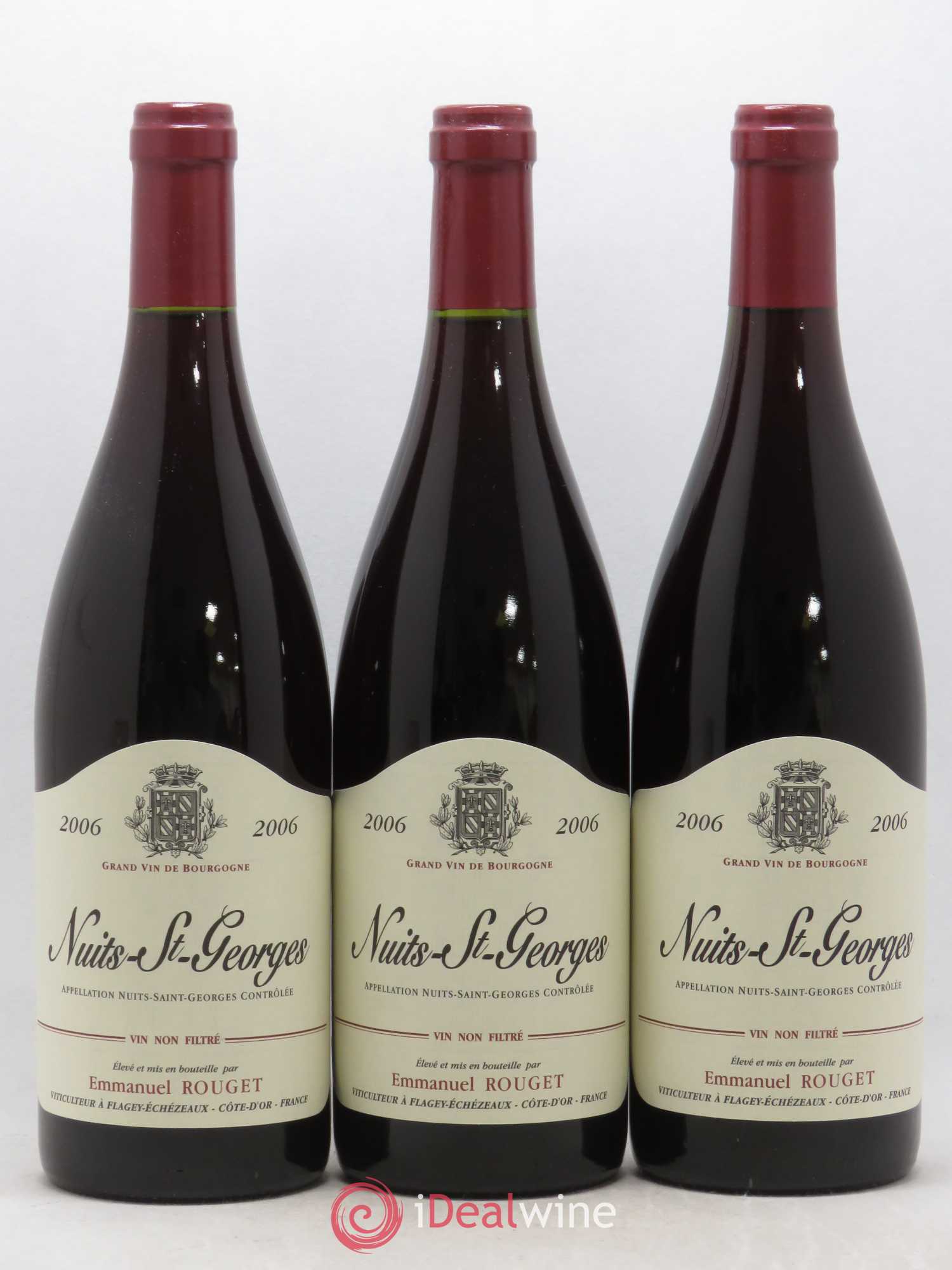Nuits-Saint-Georges Emmanuel Rouget 2006 - Lot de 3 bouteilles - 0