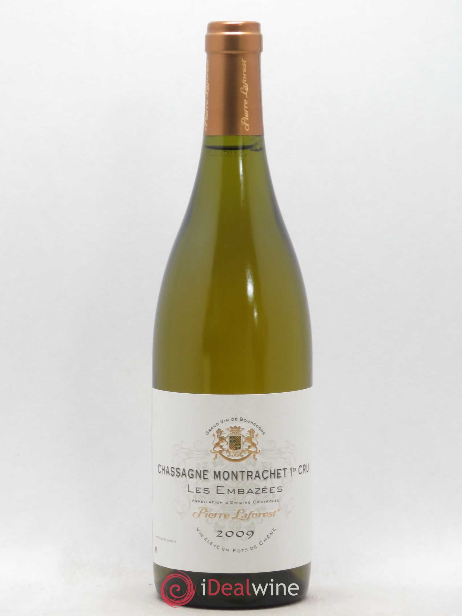 Chassagne-Montrachet 1er Cru Les Embrazées Pierre Laforest 2009 - Posten von 1 Flasche - 0
