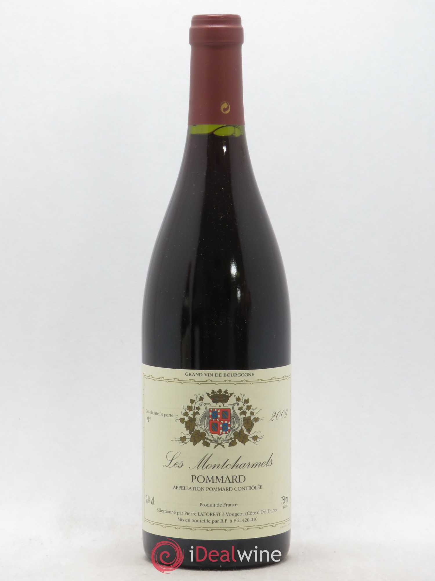 Pommard Les Montcharmels Pierre Laforest 2009 - Posten von 1 Flasche - 0