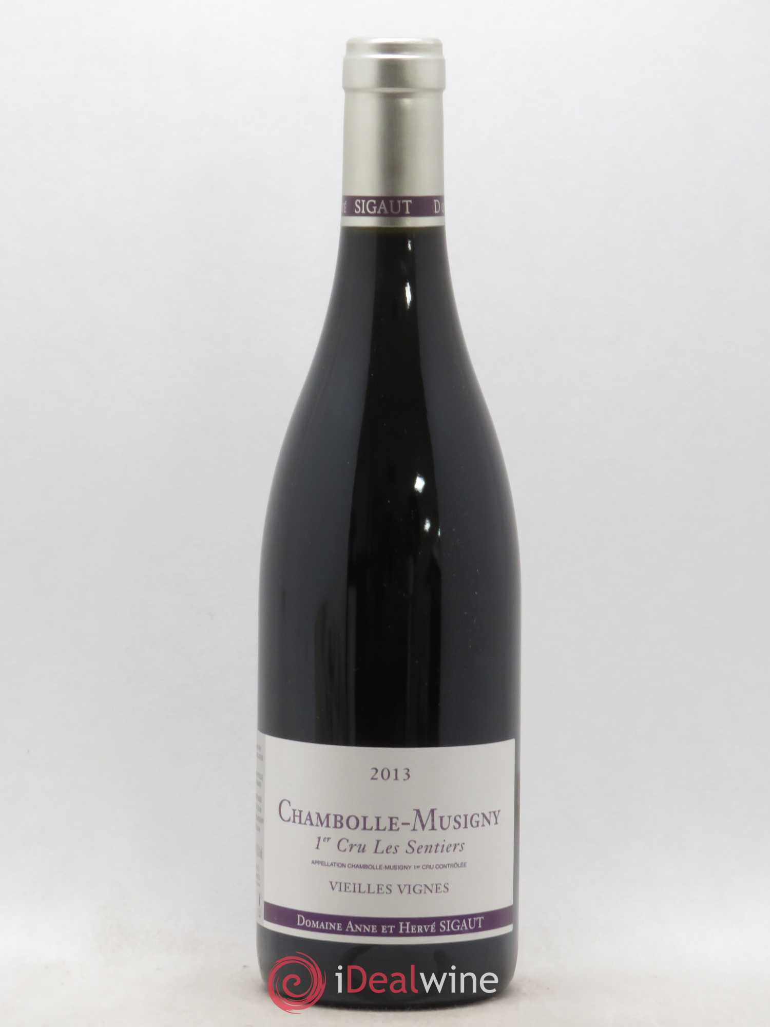 Chambolle-Musigny 1er Cru Les Sentiens Vieilles vignes Anne et Hervé Sigaut 2013 - Posten von 1 Flasche - 0