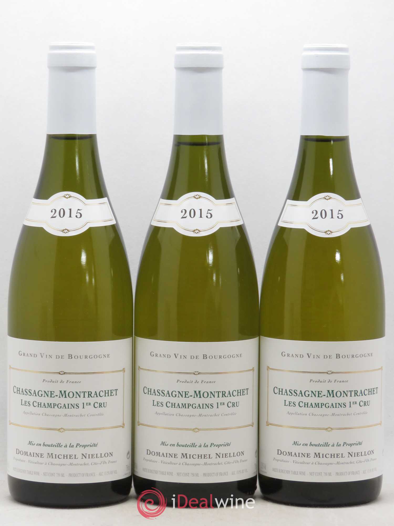 Chassagne-Montrachet 1er Cru Les Champgains Michel Niellon (Domaine) 2015 - Lot de 3 bouteilles - 0