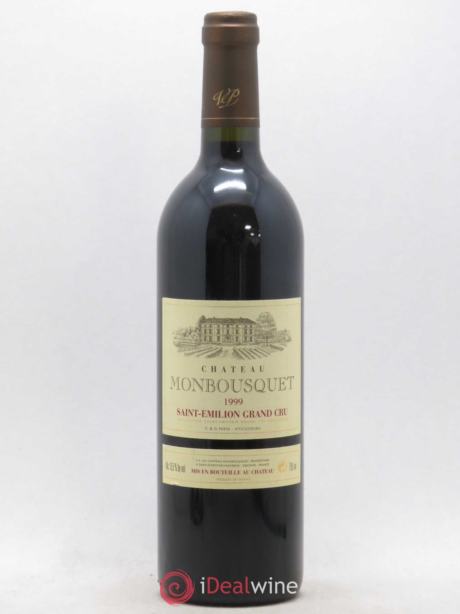 Château Monbousquet Grand Cru Classé 1999 - Lot de 1 bouteille - 0