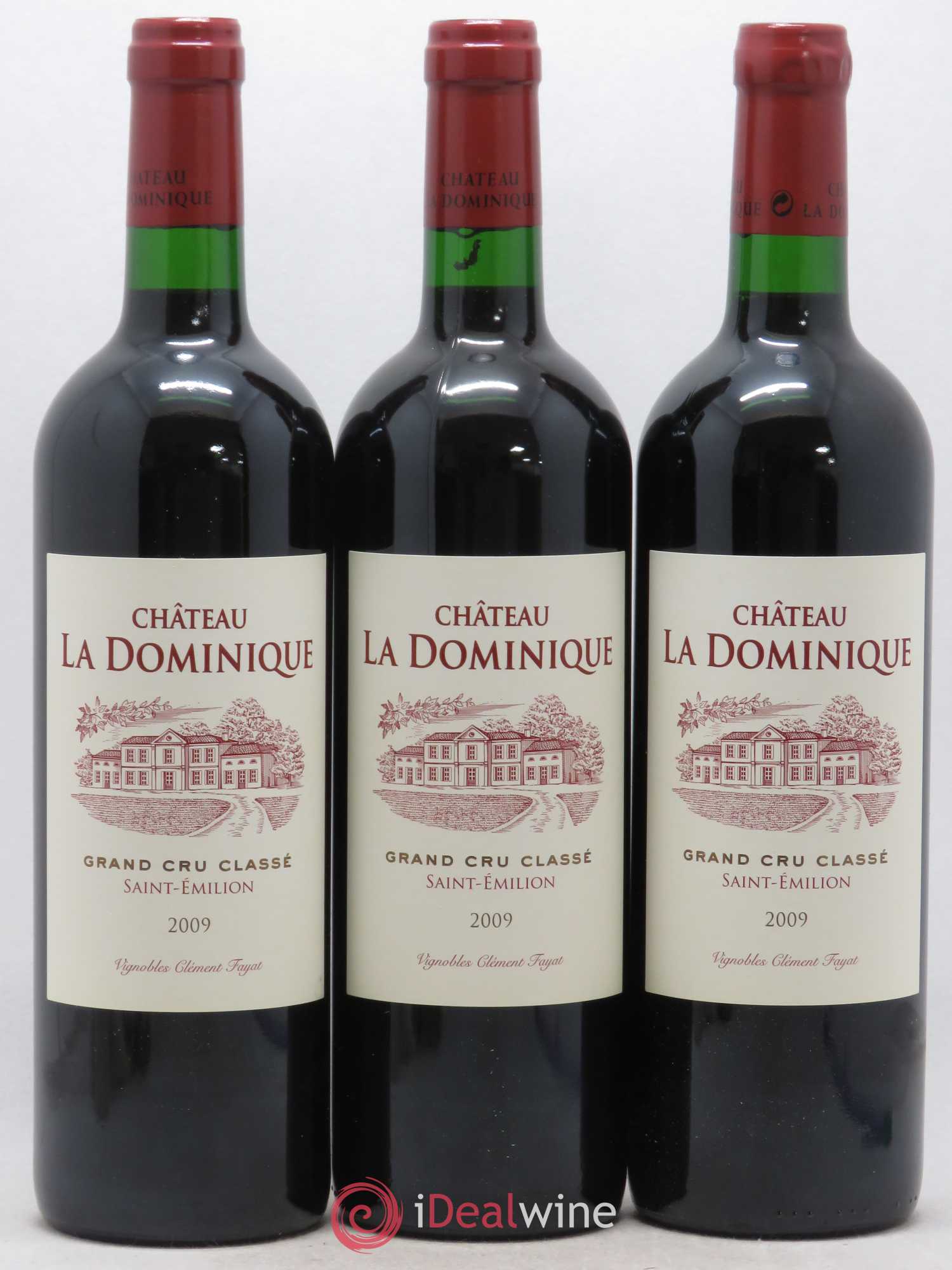 Château la Dominique Grand Cru Classé 2009 - Lot de 3 bouteilles - 0
