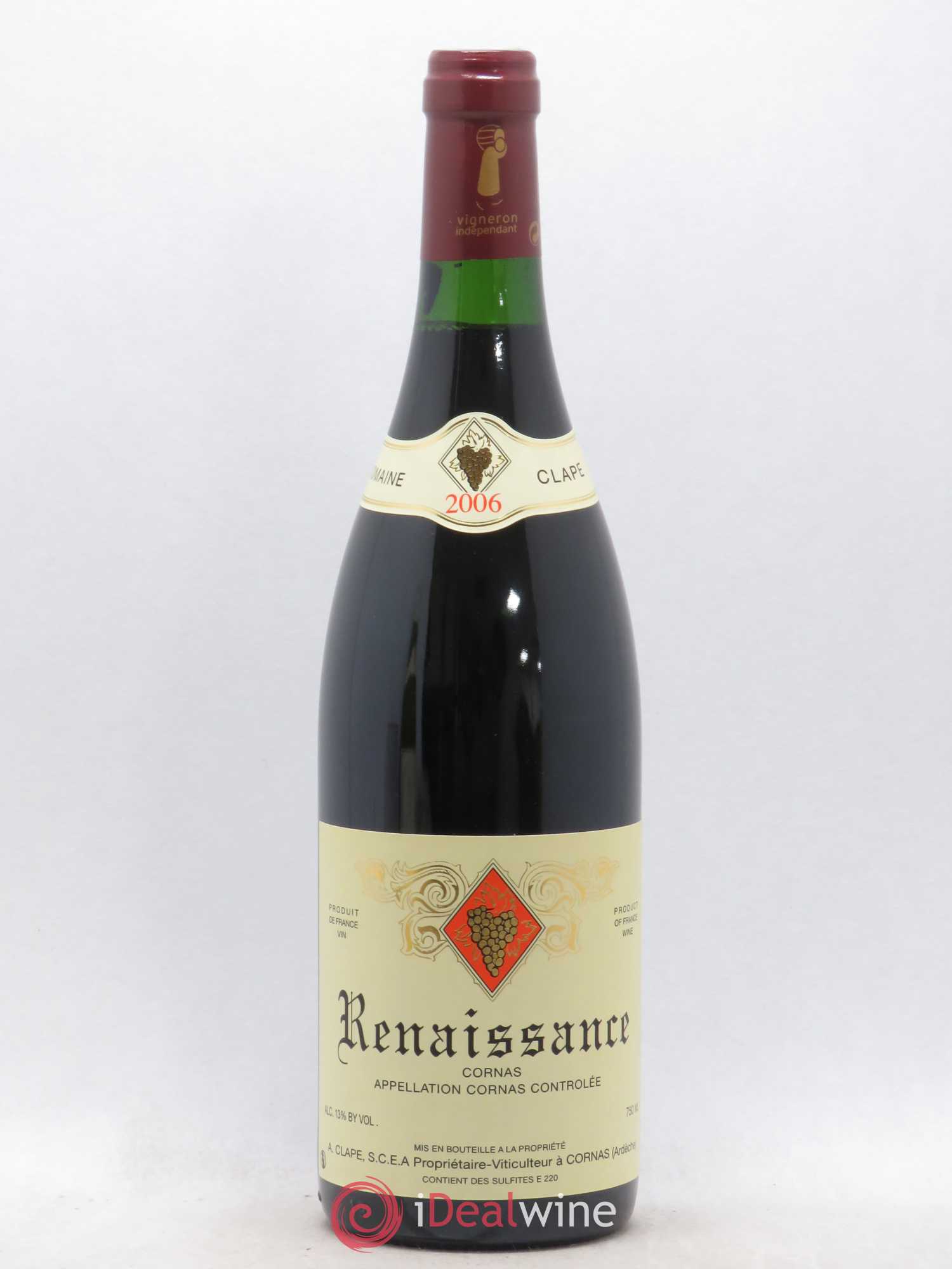 Cornas Renaissance Auguste Clape 2006 - Lot de 1 bouteille - 0