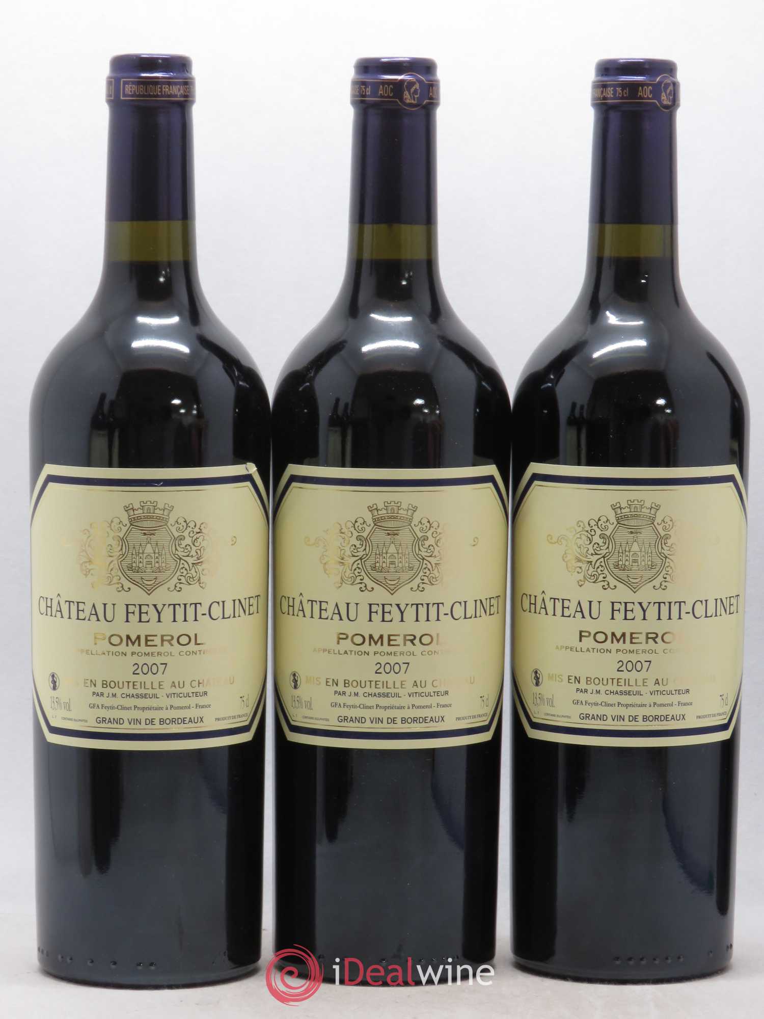 Château Feytit-Clinet 2007 - Lot de 6 bouteilles - 1