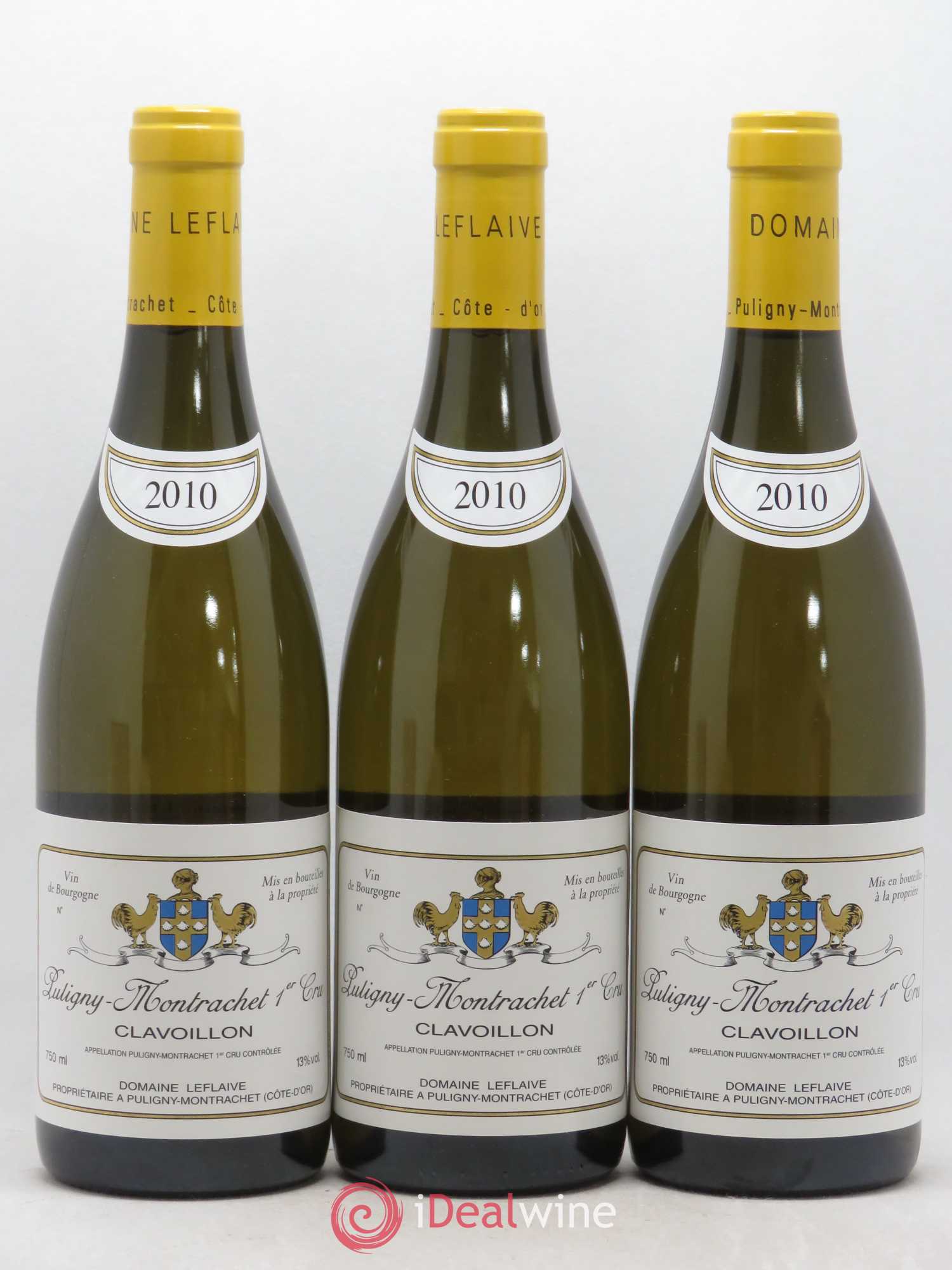 Puligny-Montrachet 1er Cru Clavoillon Leflaive (Domaine) 2010 - Lot de 3 bouteilles - 0