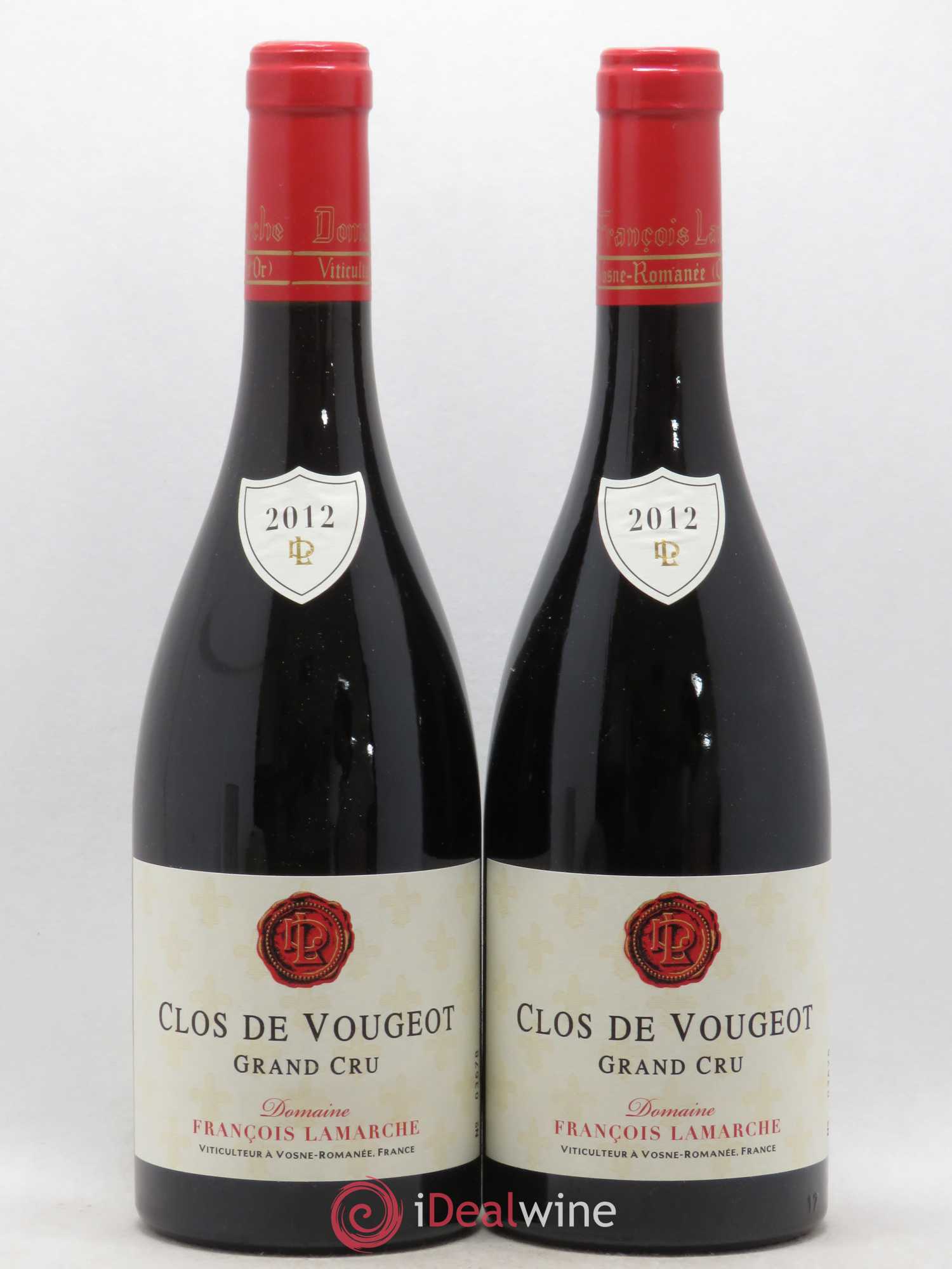 Clos de Vougeot Grand Cru Lamarche (Domaine) 2012 - Lot de 2 bouteilles - 0