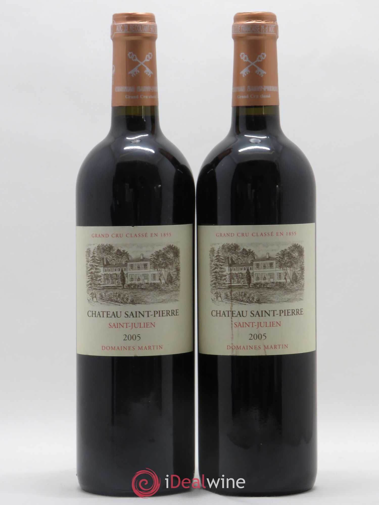 Château Saint-Pierre 4ème Grand Cru Classé 2005 - Lot de 2 bouteilles - 0
