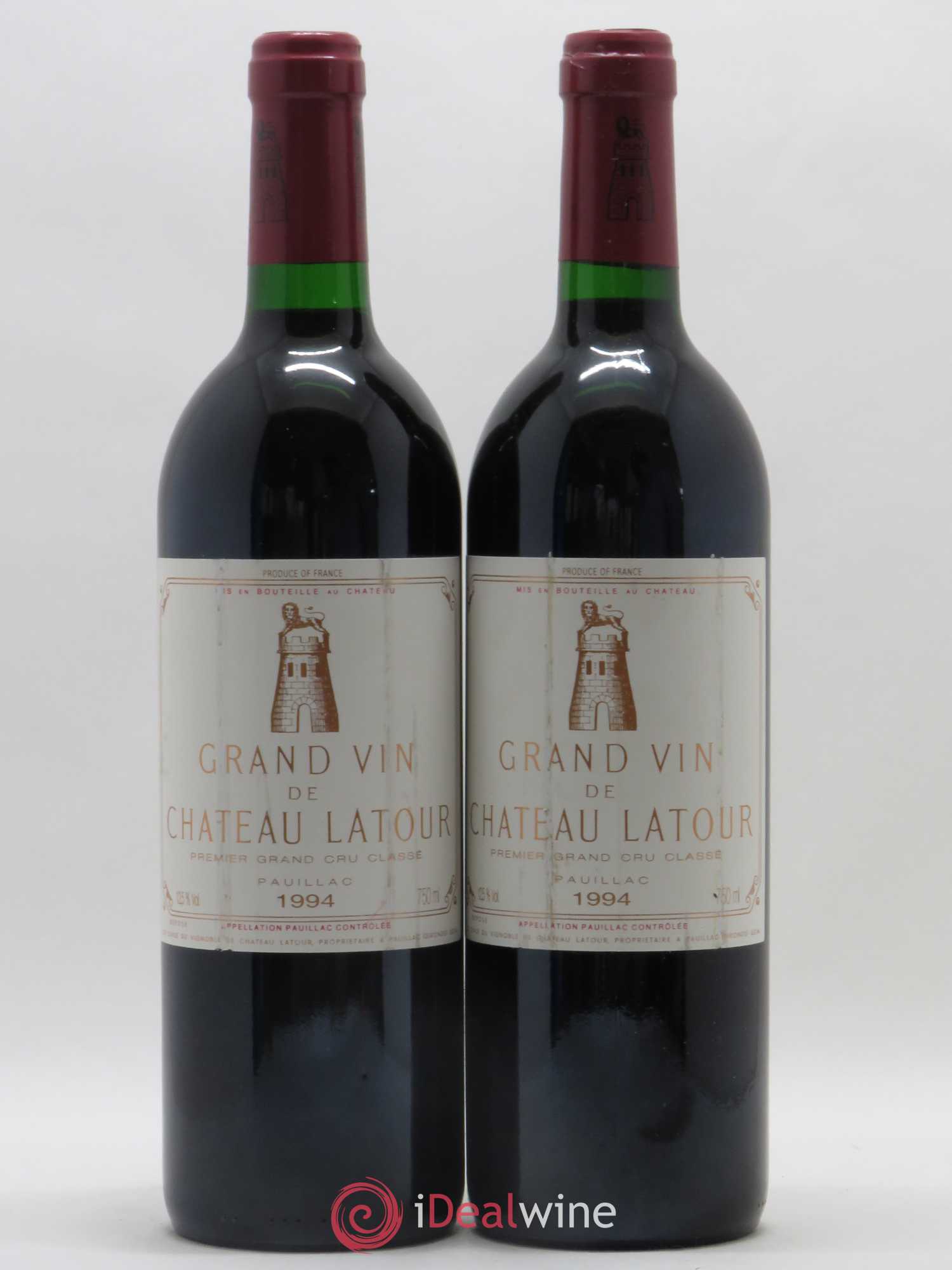 Château Latour 1er Grand Cru Classé 1994 - Lot de 2 bouteilles - 0