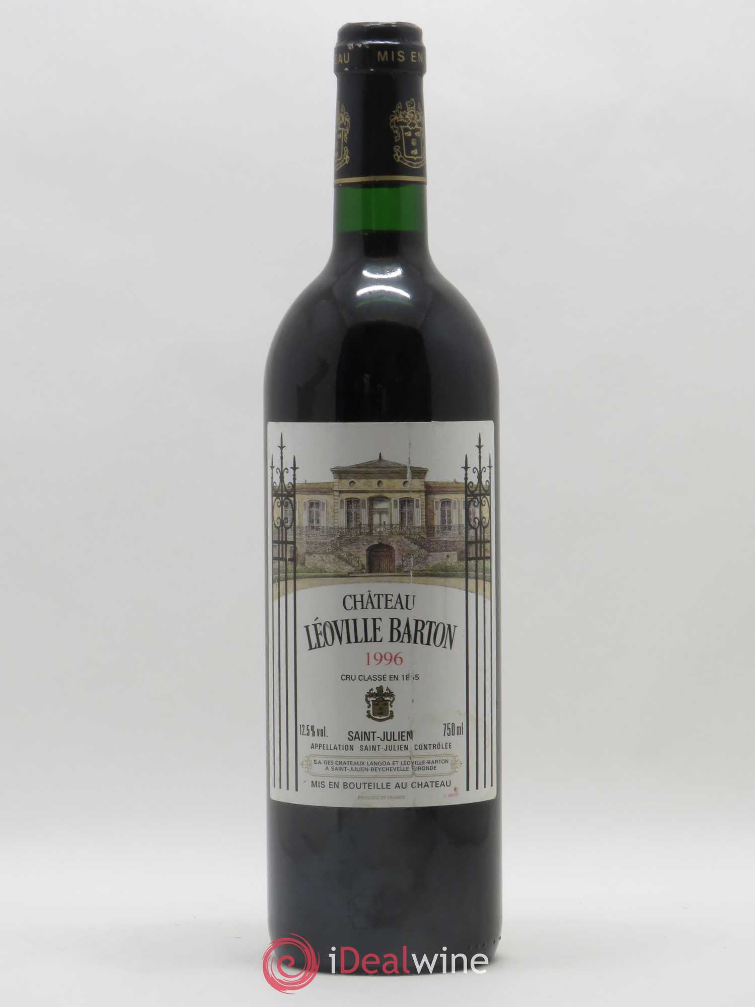 Château Léoville Barton 2ème Grand Cru Classé 1996 - Lot de 1 bouteille - 0