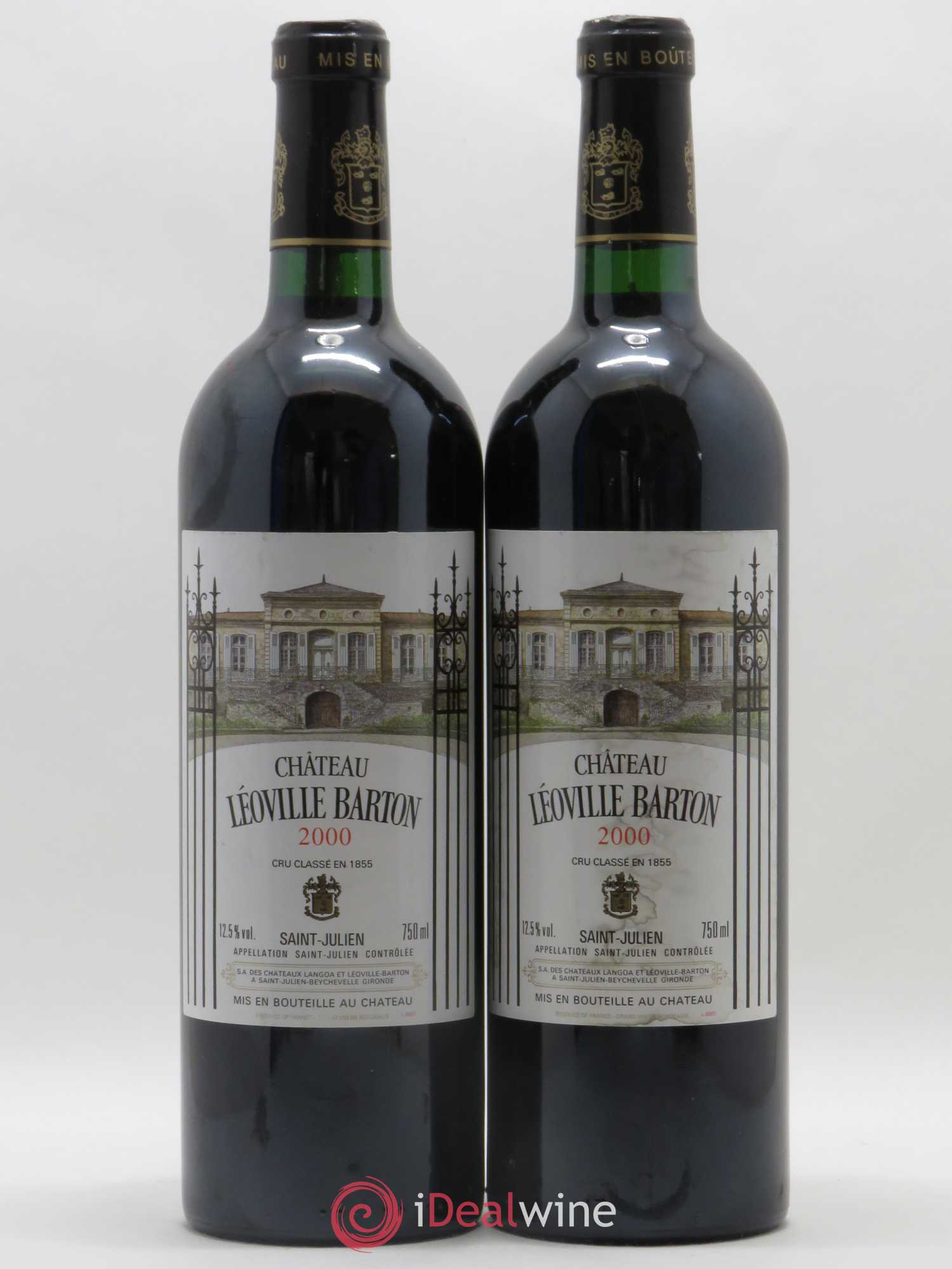 Château Léoville Barton 2ème Grand Cru Classé 2000 - Lot de 2 bouteilles - 0