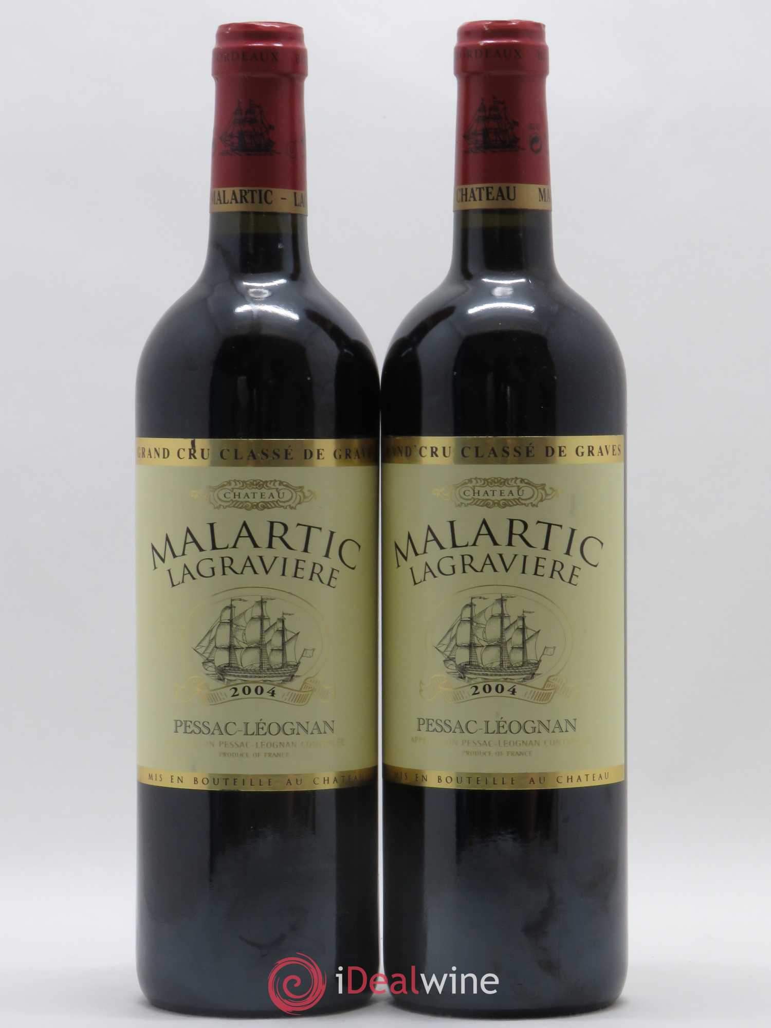 Château Malartic-Lagravière Cru Classé de Graves 2004 - Lot de 2 bouteilles - 0